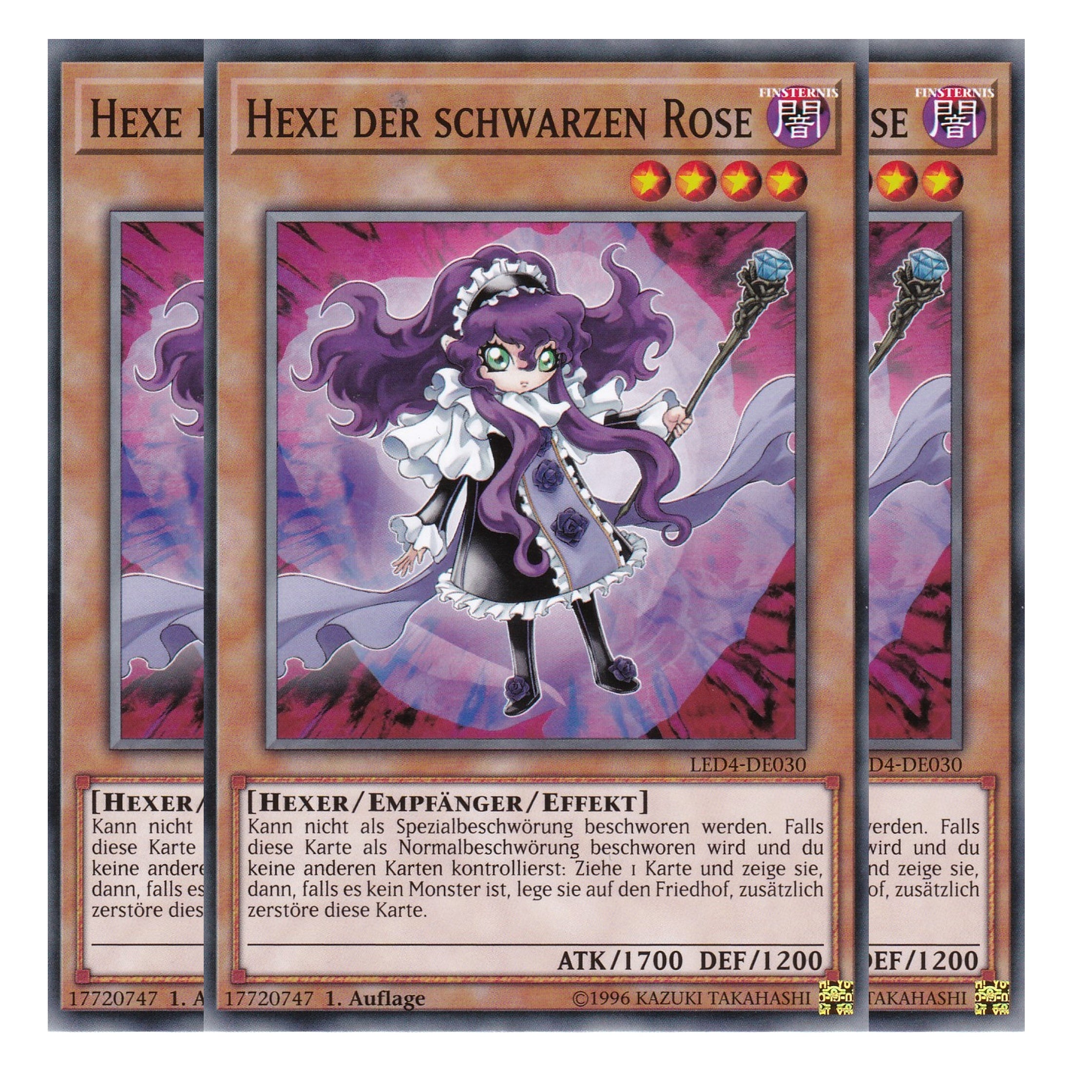 Hexe der schwarzen Rose - LED4-DE030 - Common - Deutsch - 1. Auflage - Legendary Duelists: Sisters of the Rose - Playset (3 Kopien)