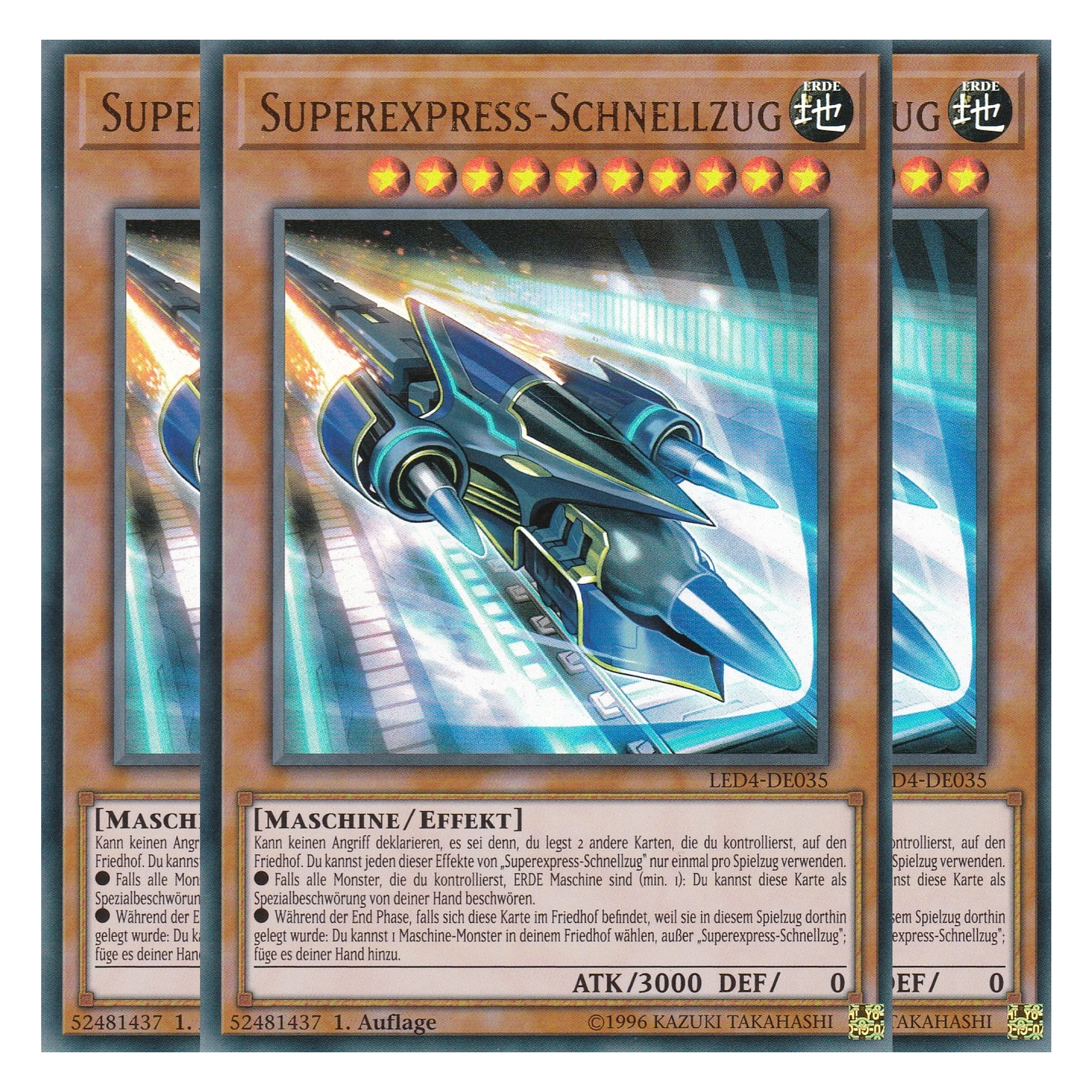 Superexpress-Schnellzug - LED4-DE035 - Ultra Rare - Deutsch - 1. Auflage - Legendary Duelists: Sisters of the Rose - Playset (3 Kopien)