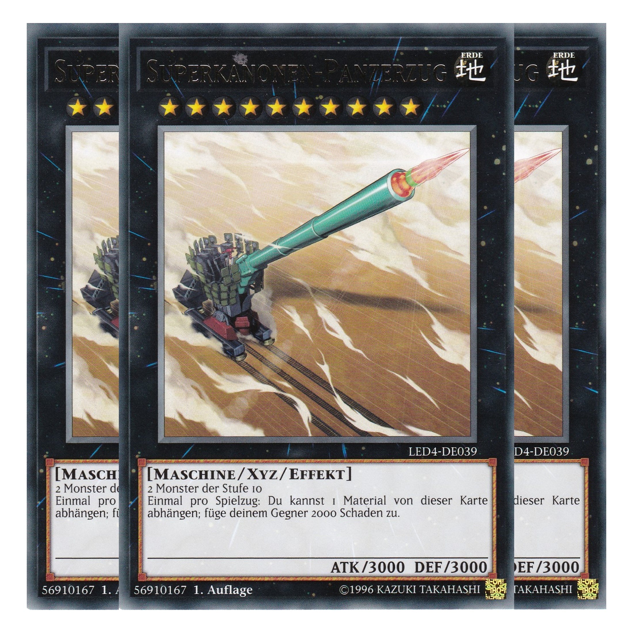 Superkanonen-Panzerzug - LED4-DE039 - Rare - Deutsch - 1. Auflage - Legendary Duelists: Sisters of the Rose - Playset (3 Kopien)