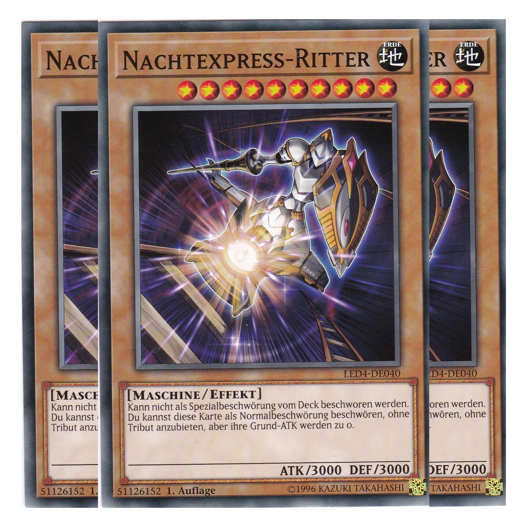 Nachtexpress-Ritter - LED4-DE040 - Common - Deutsch - 1. Auflage - Legendary Duelists: Sisters of the Rose - Playset (3 Kopien)