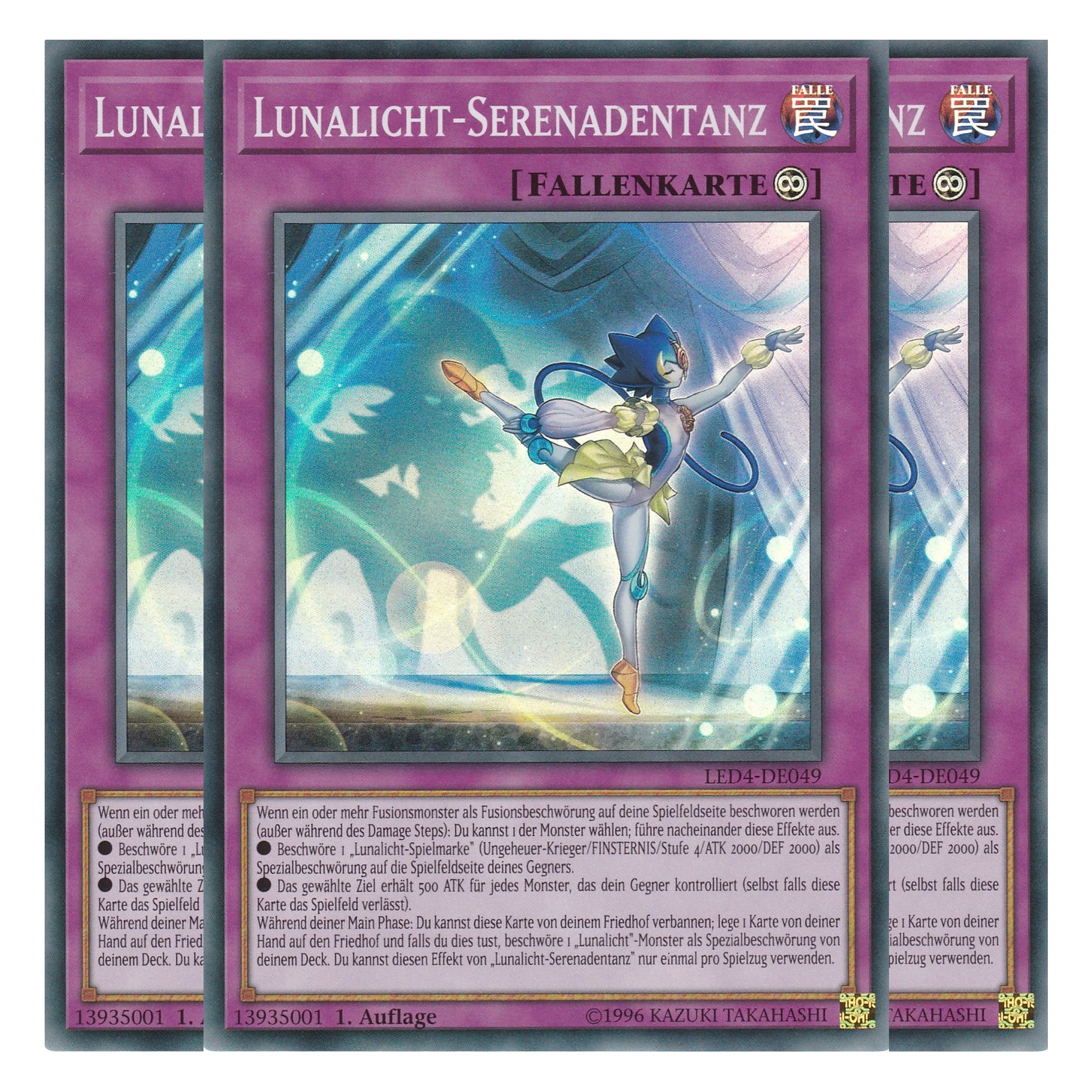 Lunalicht-Serenadentanz - LED4-DE049 - Super Rare - Deutsch - 1. Auflage - Legendary Duelists: Sisters of the Rose - Playset (3 Kopien)