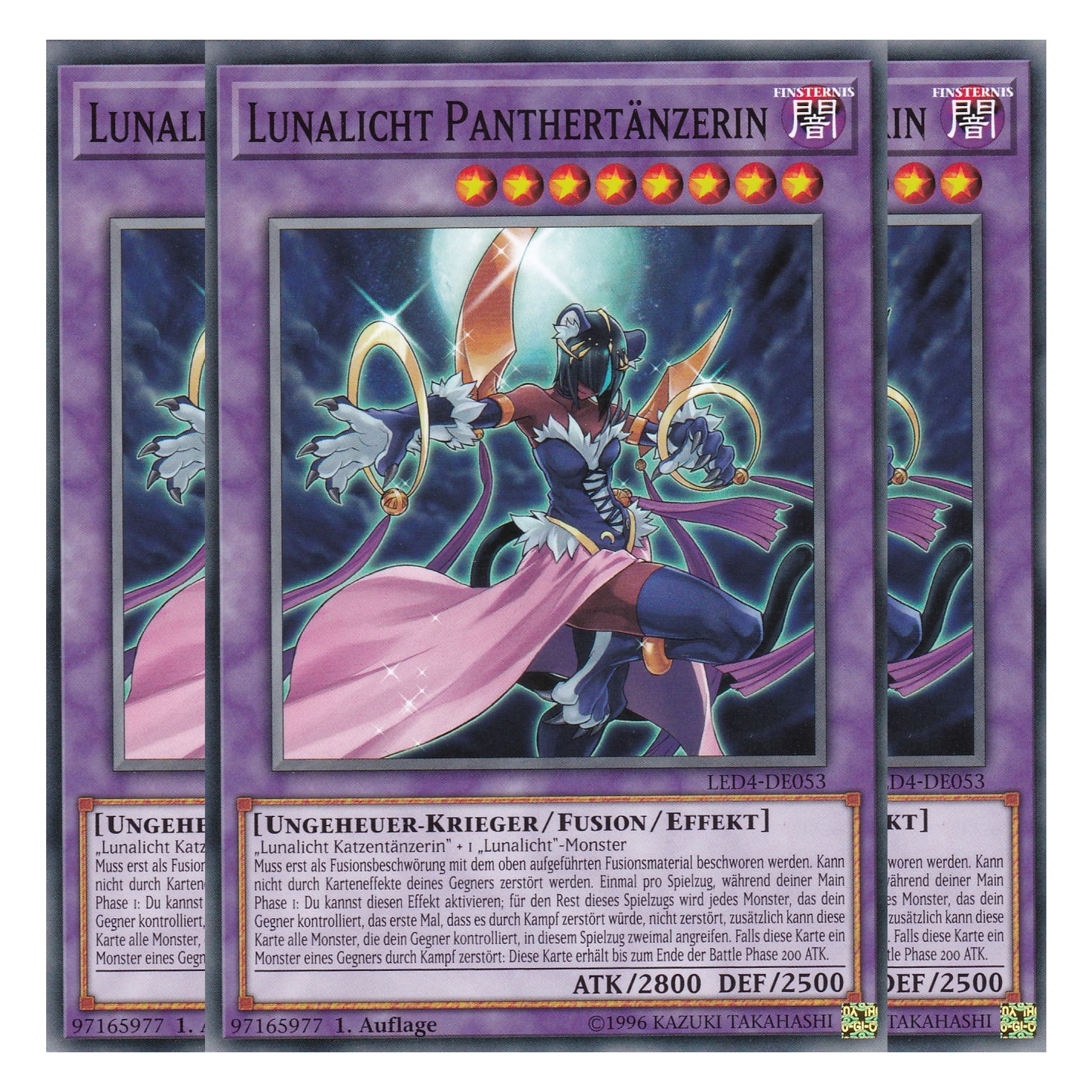 Lunalicht Panthertänzerin - LED4-DE053 - Common - Deutsch - 1. Auflage - Legendary Duelists: Sisters of the Rose - Playset (3 Kopien)