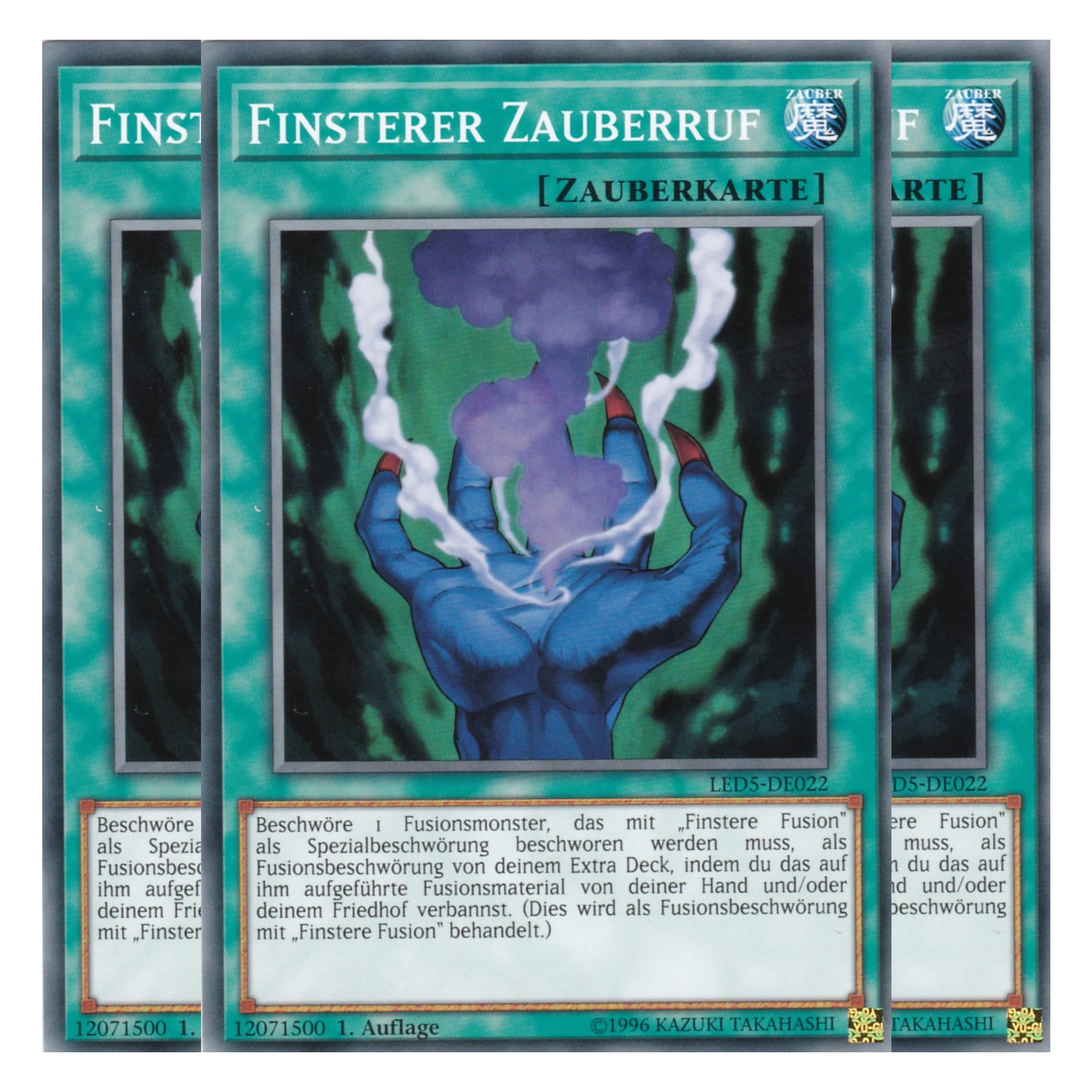 Finsterer Zauberruf - LED5-DE022 - Common - Deutsch - 1. Auflage - Legendary Duelists: Immortal Destiny - Playset (3 Kopien)