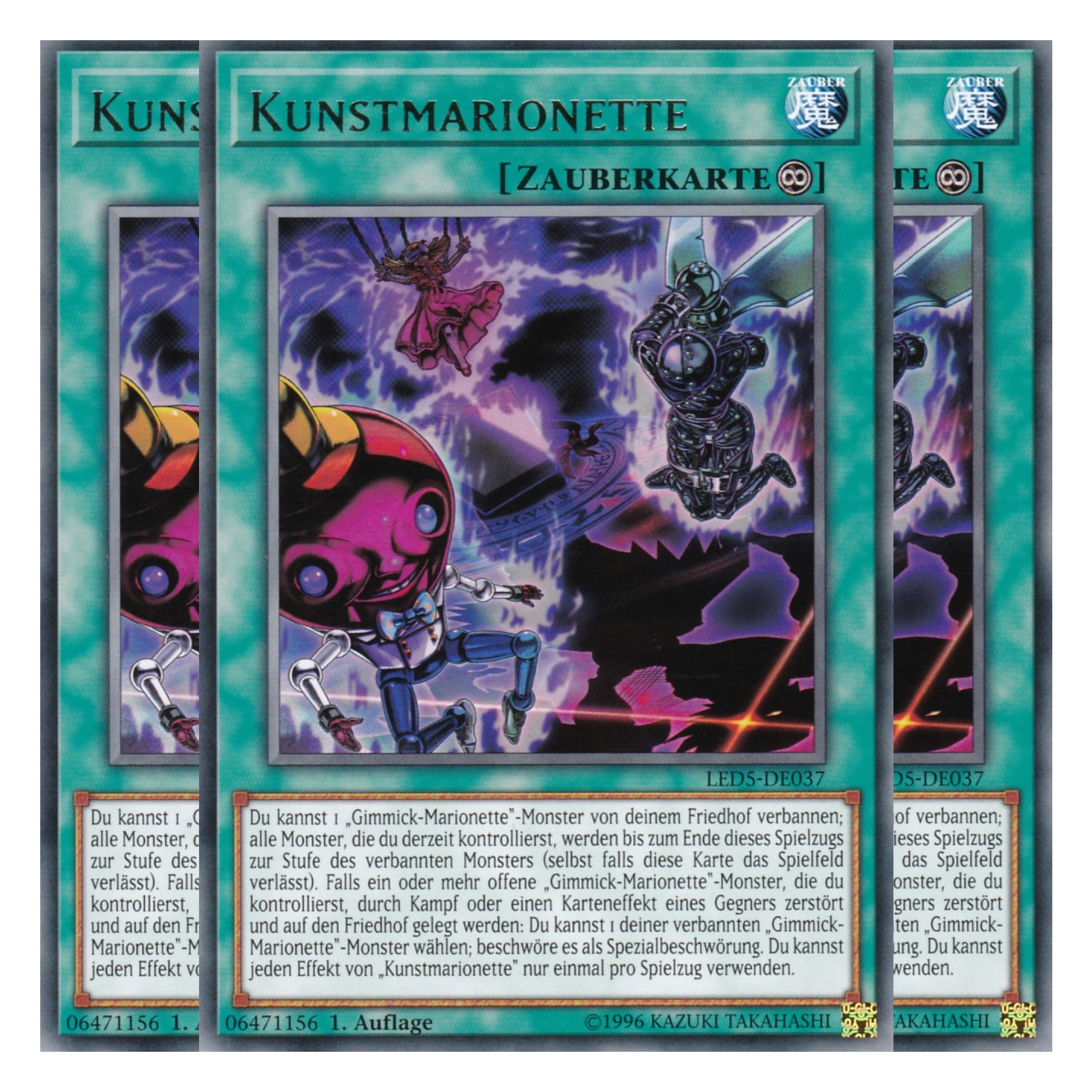 Kunstmarionette - LED5-DE037 - Rare - Deutsch - 1. Auflage - Legendary Duelists: Immortal Destiny - Playset (3 Kopien)