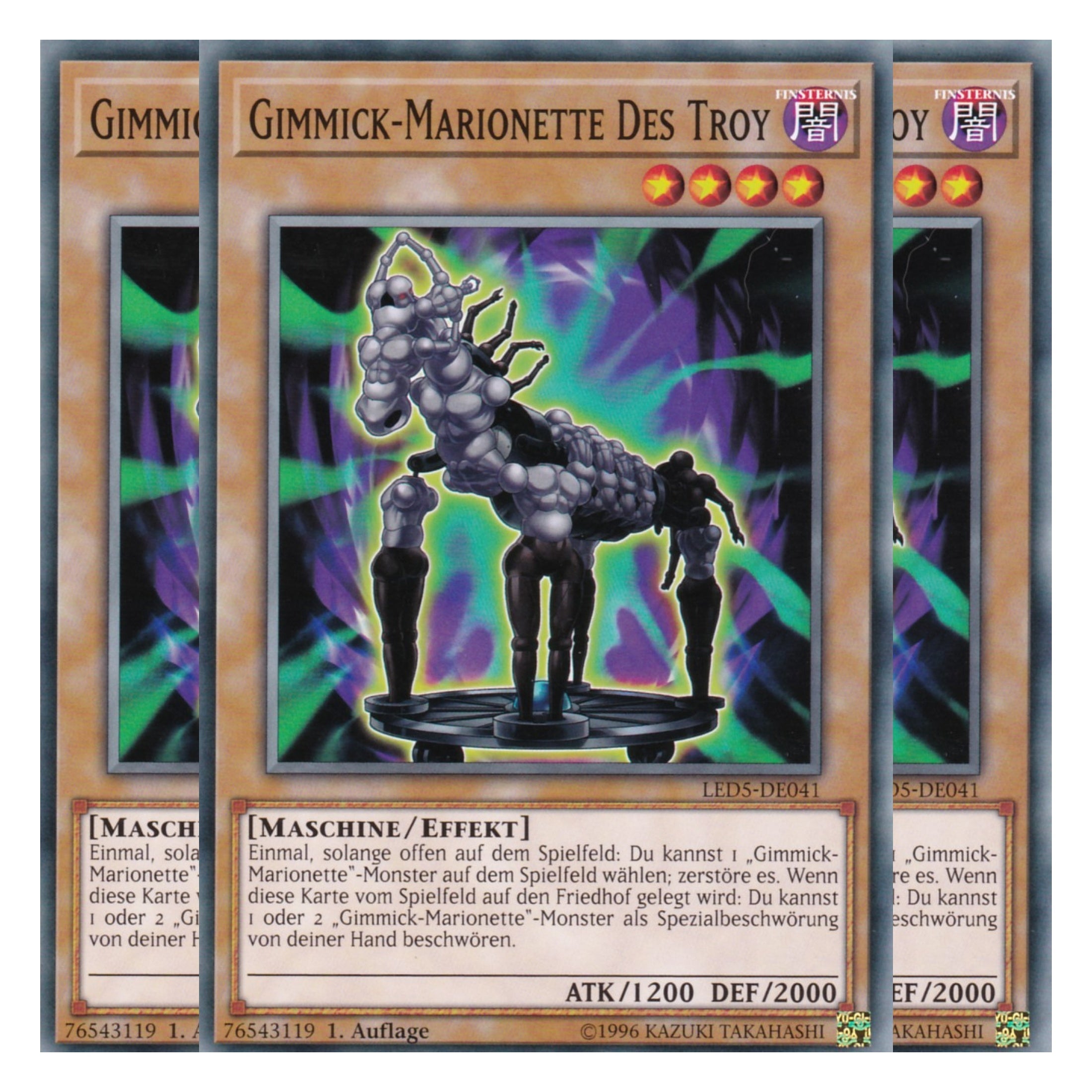 Gimmick-Marionette Des Troy - LED5-DE041 - Common - Deutsch - 1. Auflage - Legendary Duelists: Immortal Destiny - Playset (3 Kopien)