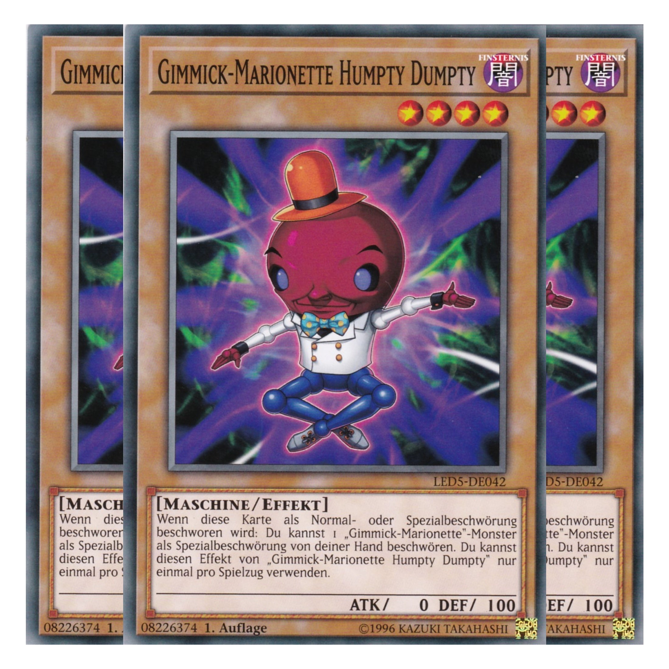 Gimmick-Marionette Humpty Dumpty - LED5-DE042 - Common - Deutsch - 1. Auflage - Legendary Duelists: Immortal Destiny - Playset (3 Kopien)