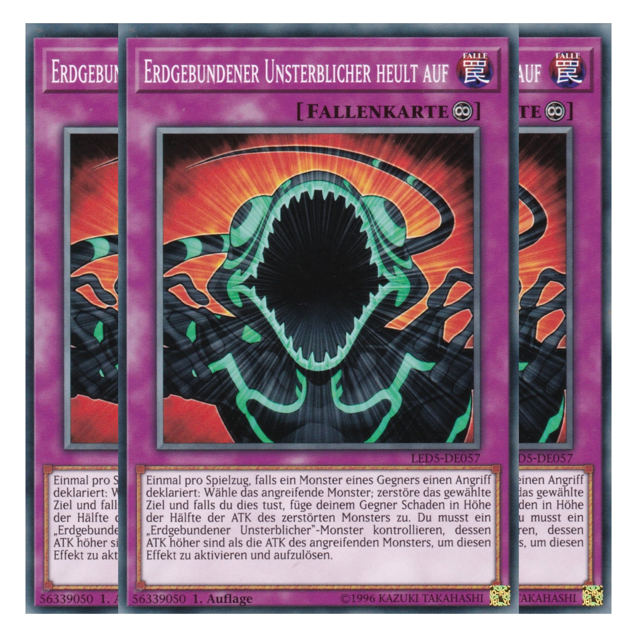 Gebrüll des Erdgebundenen - LED5-DE057 - Common - Deutsch - 1. Auflage - Legendary Duelists: Immortal Destiny - Playset (3 Kopien)