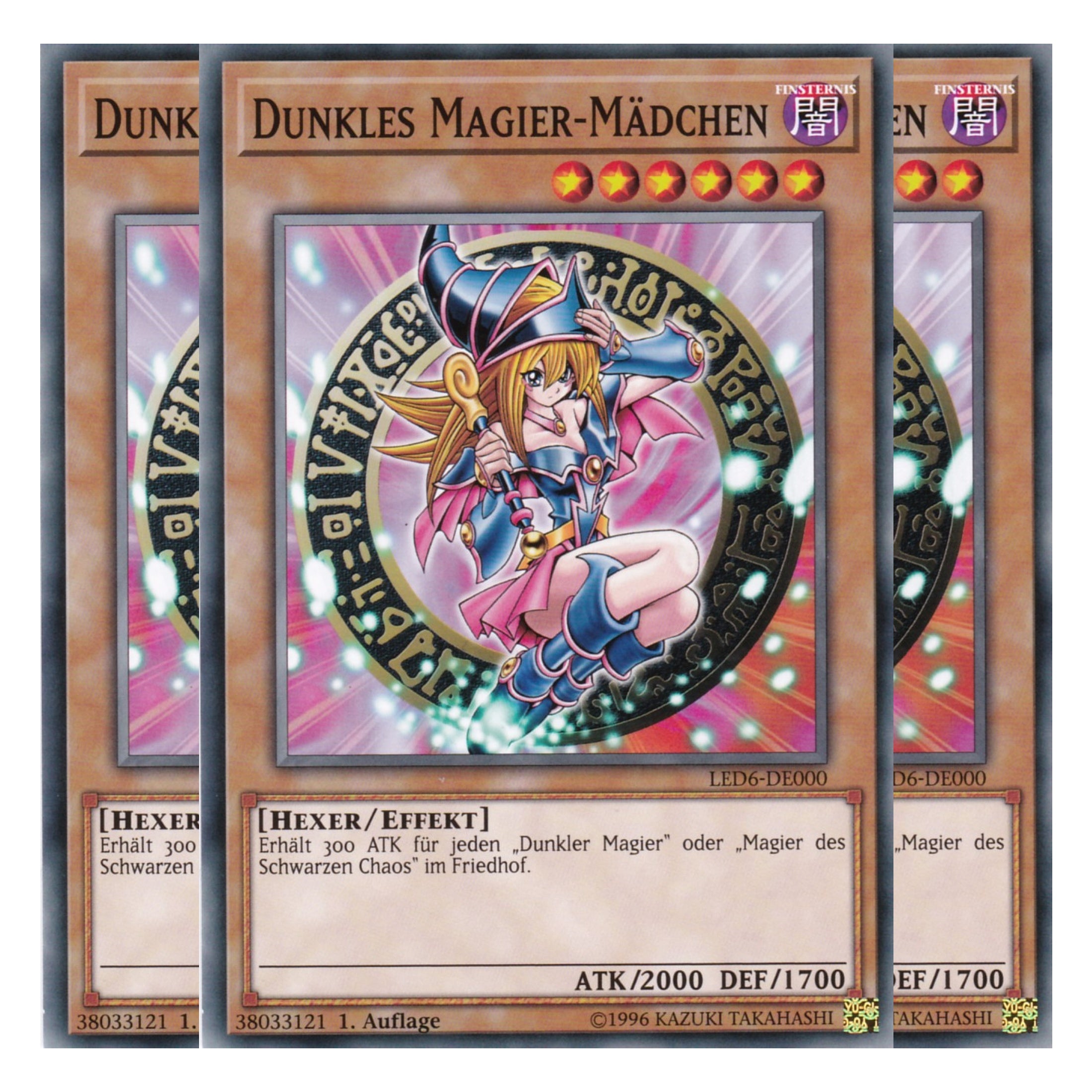 Dunkles Magier – Mädchen - LED6-DE000 - Common - Deutsch - 1. Auflage - Legendary Duelists: Magical Hero - Playset (3 Kopien)