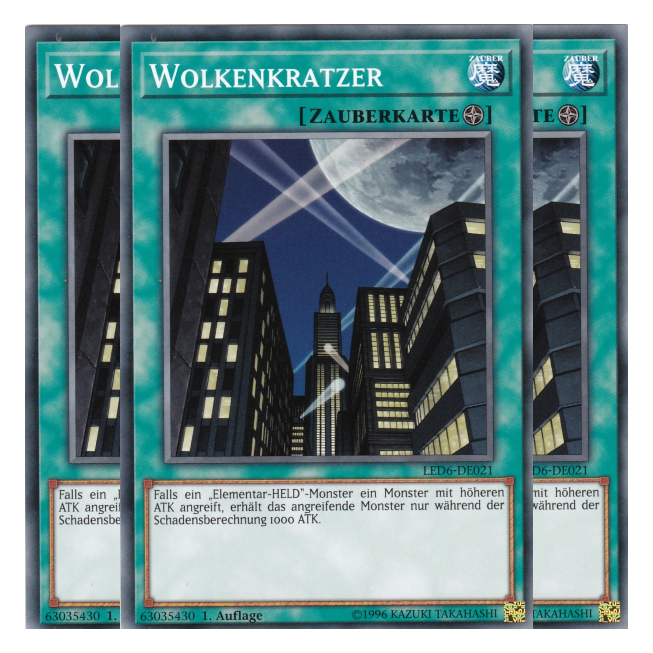Wolkenkratzer - LED6-DE021 - Common - Deutsch - 1. Auflage - Legendary Duelists: Magical Hero - Playset (3 Kopien)