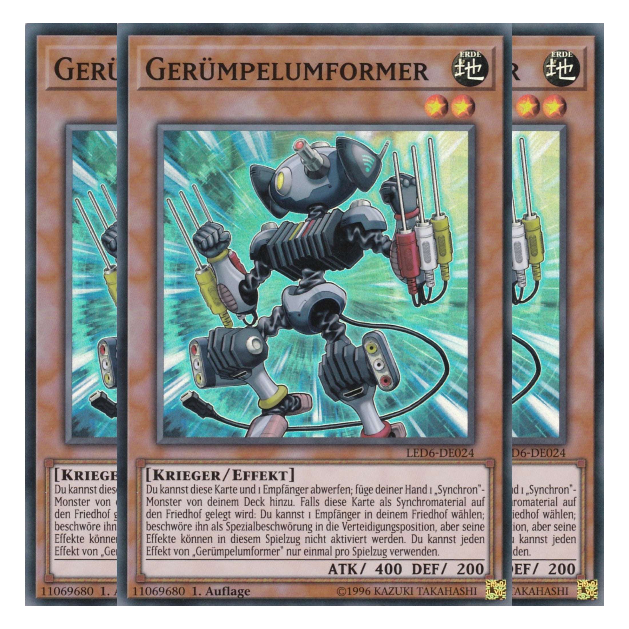 Gerümpelumformer - LED6-DE024 - Super Rare - Deutsch - 1. Auflage - Legendary Duelists: Magical Hero - Playset (3 Kopien)