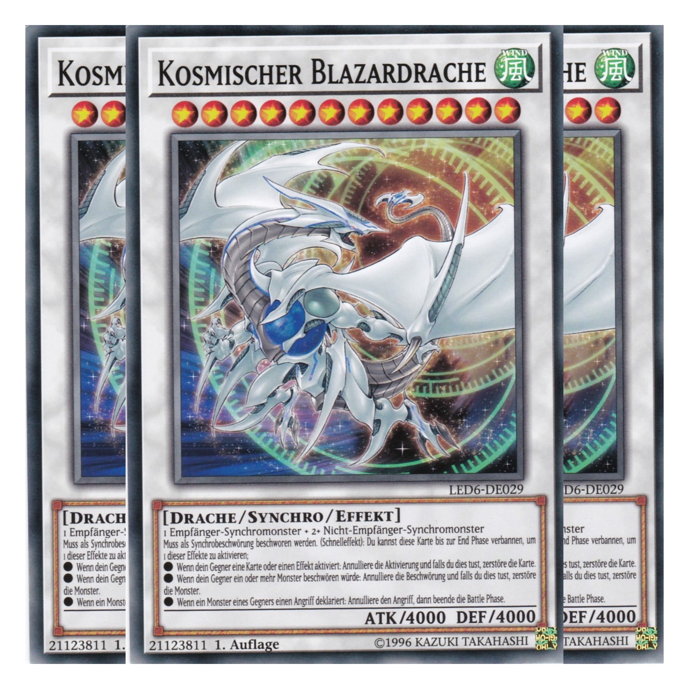 Kosmischer Blazardrache - LED6-DE029 - Common - Deutsch - 1. Auflage - Legendary Duelists: Magical Hero - Playset (3 Kopien)