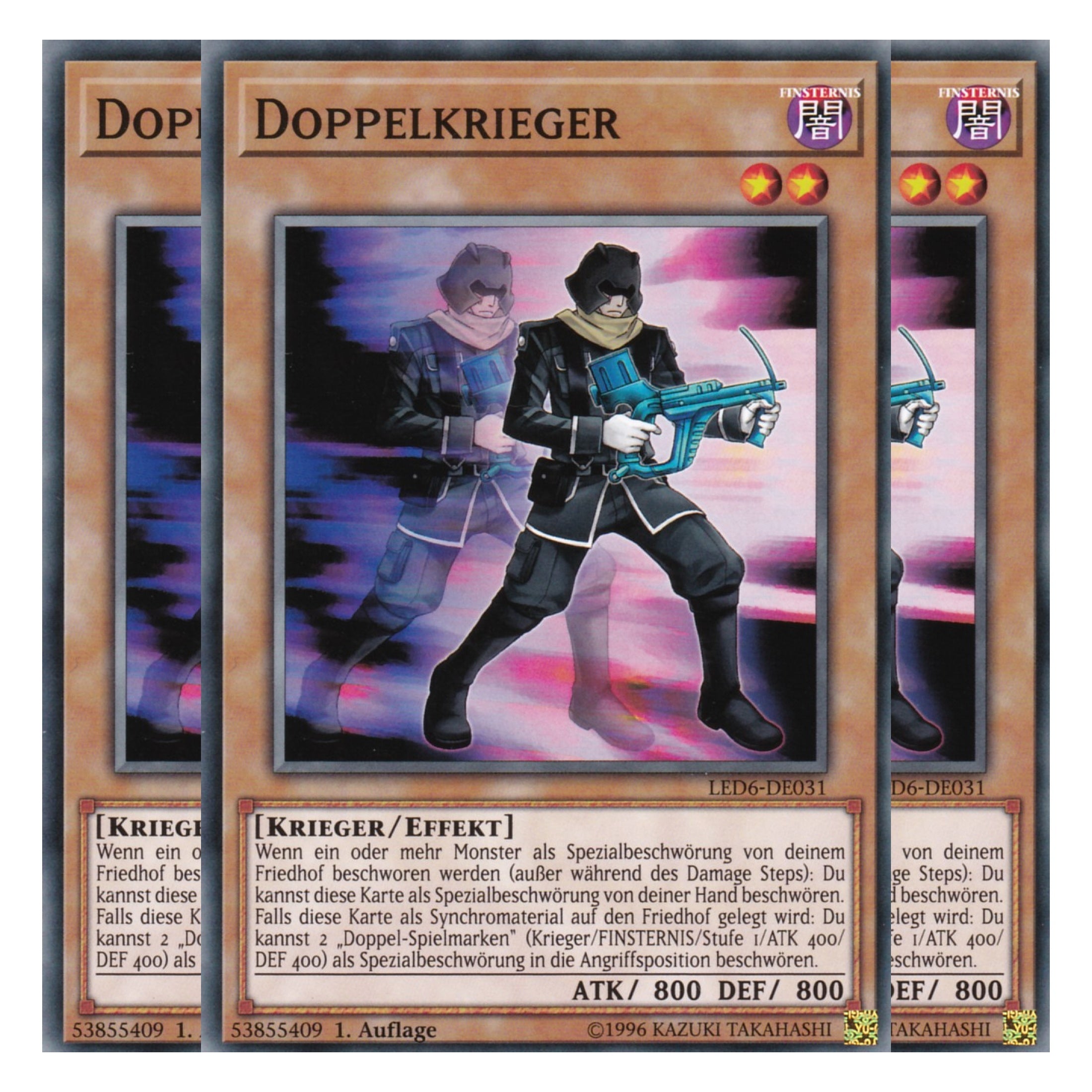 Doppelkrieger - LED6-DE031 - Common - Deutsch - 1. Auflage - Legendary Duelists: Magical Hero - Playset (3 Kopien)