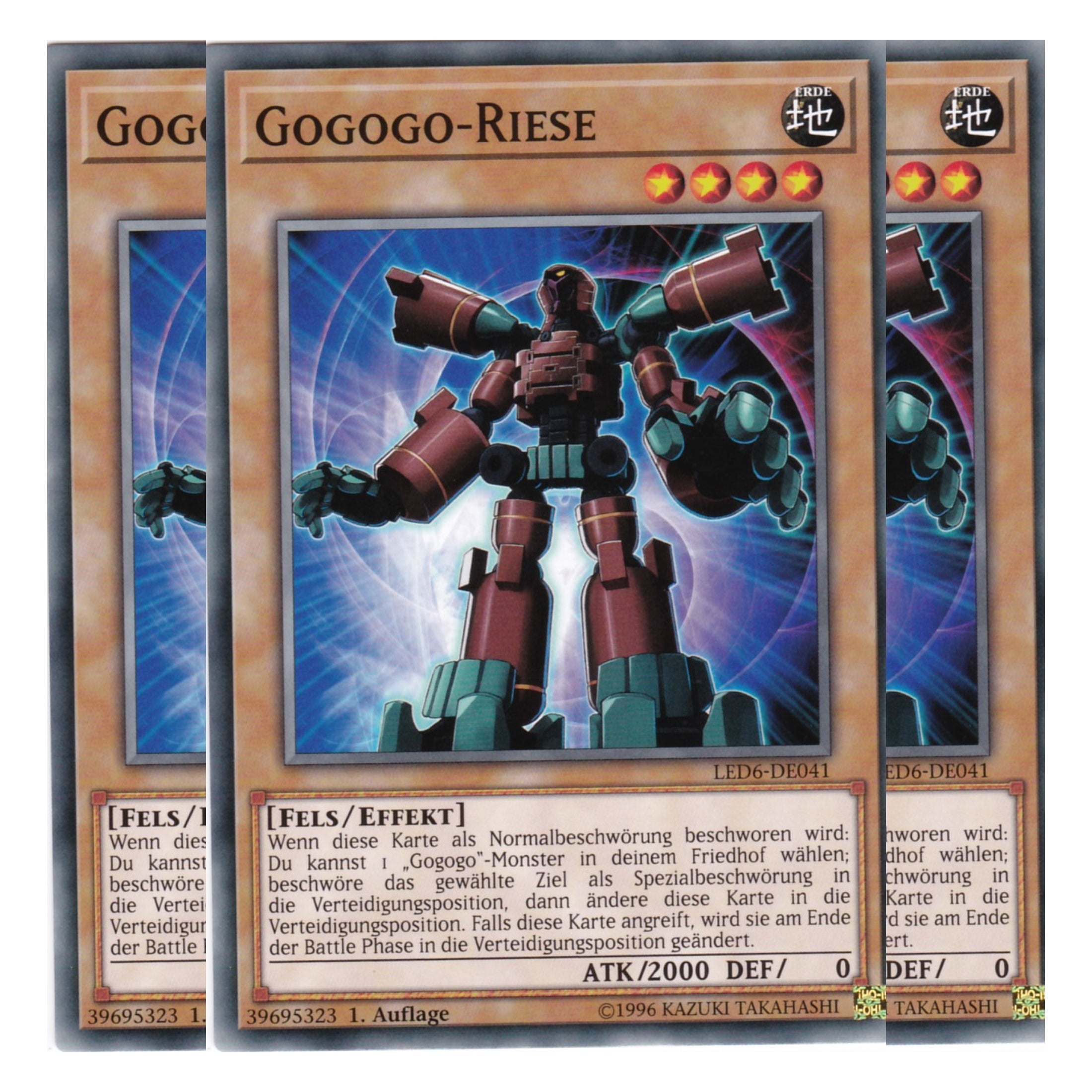 Gogogo – Riese - LED6-DE041 - Common - Deutsch - 1. Auflage - Legendary Duelists: Magical Hero - Playset (3 Kopien)
