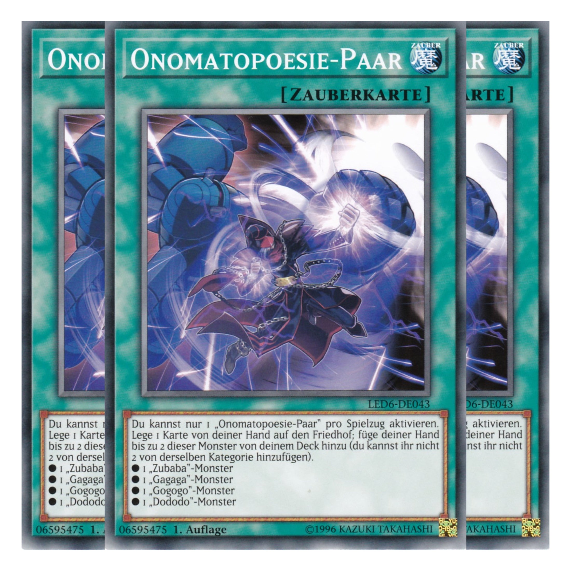 Onomatopoesie – Paar - LED6-DE043 - Common - Deutsch - 1. Auflage - Legendary Duelists: Magical Hero - Playset (3 Kopien)