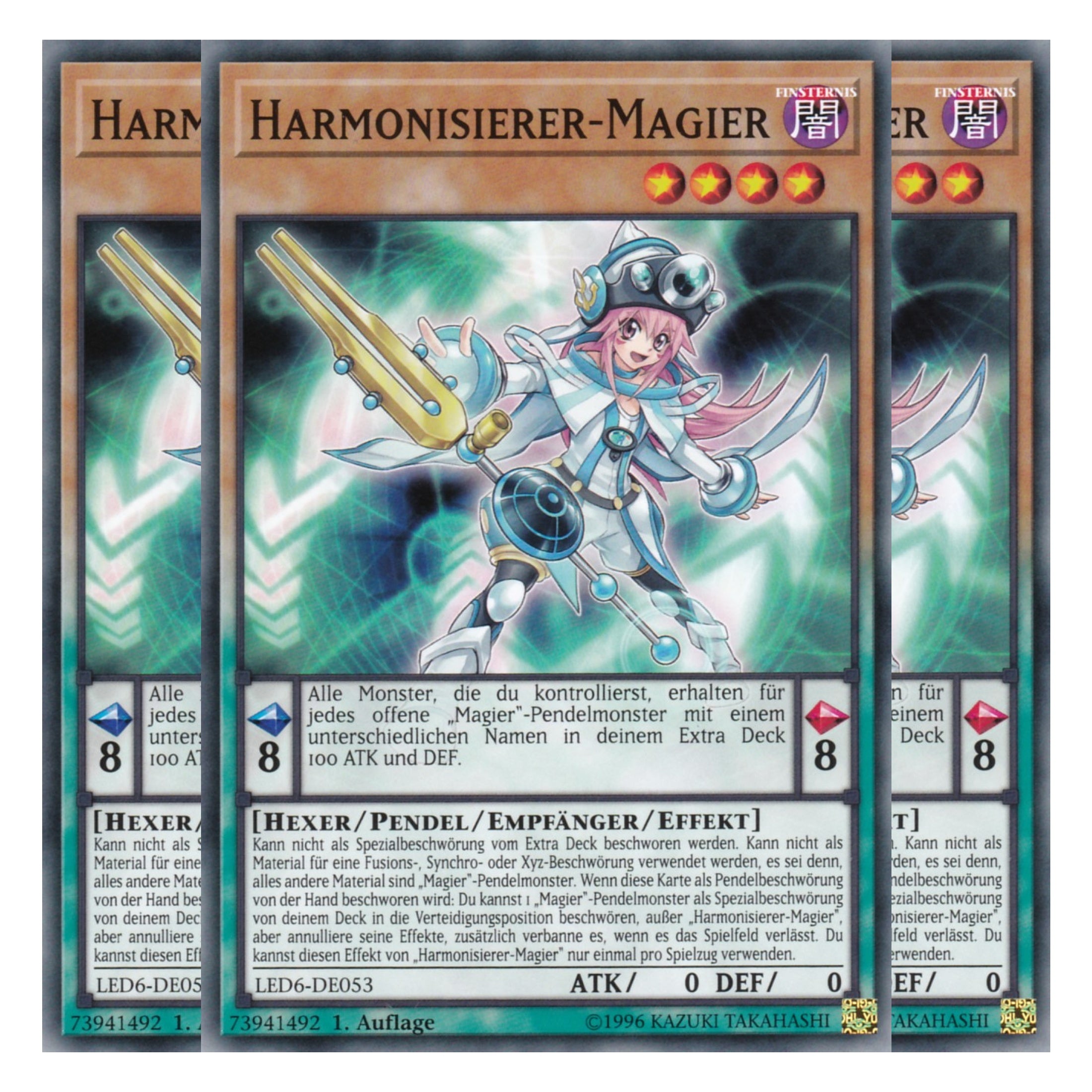 Harmonisierer – Magier - LED6-DE053 - Common - Deutsch - 1. Auflage - Legendary Duelists: Magical Hero - Playset (3 Kopien)