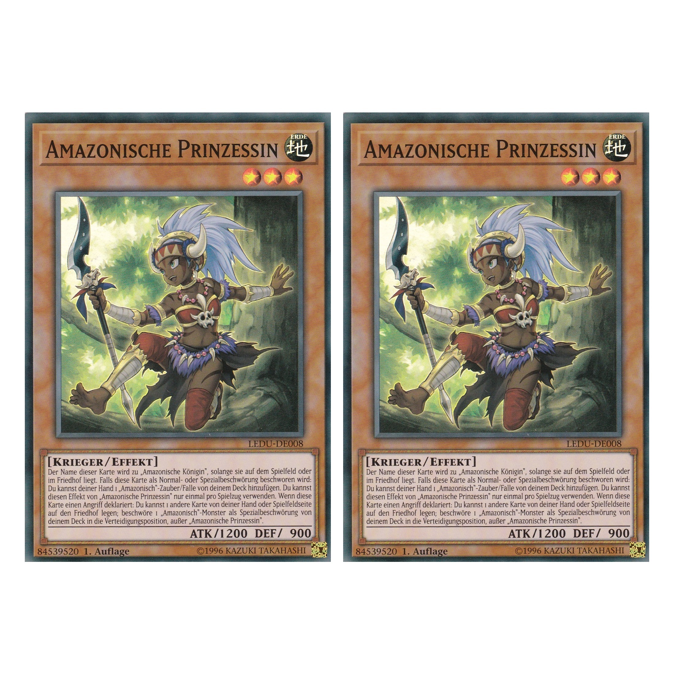 Amazonische Prinzessin - LEDU-DE008 - Super Rare - Deutsch - 1. Auflage - Legendary Duelists - Duo Set (2 Stück) - Yugioh