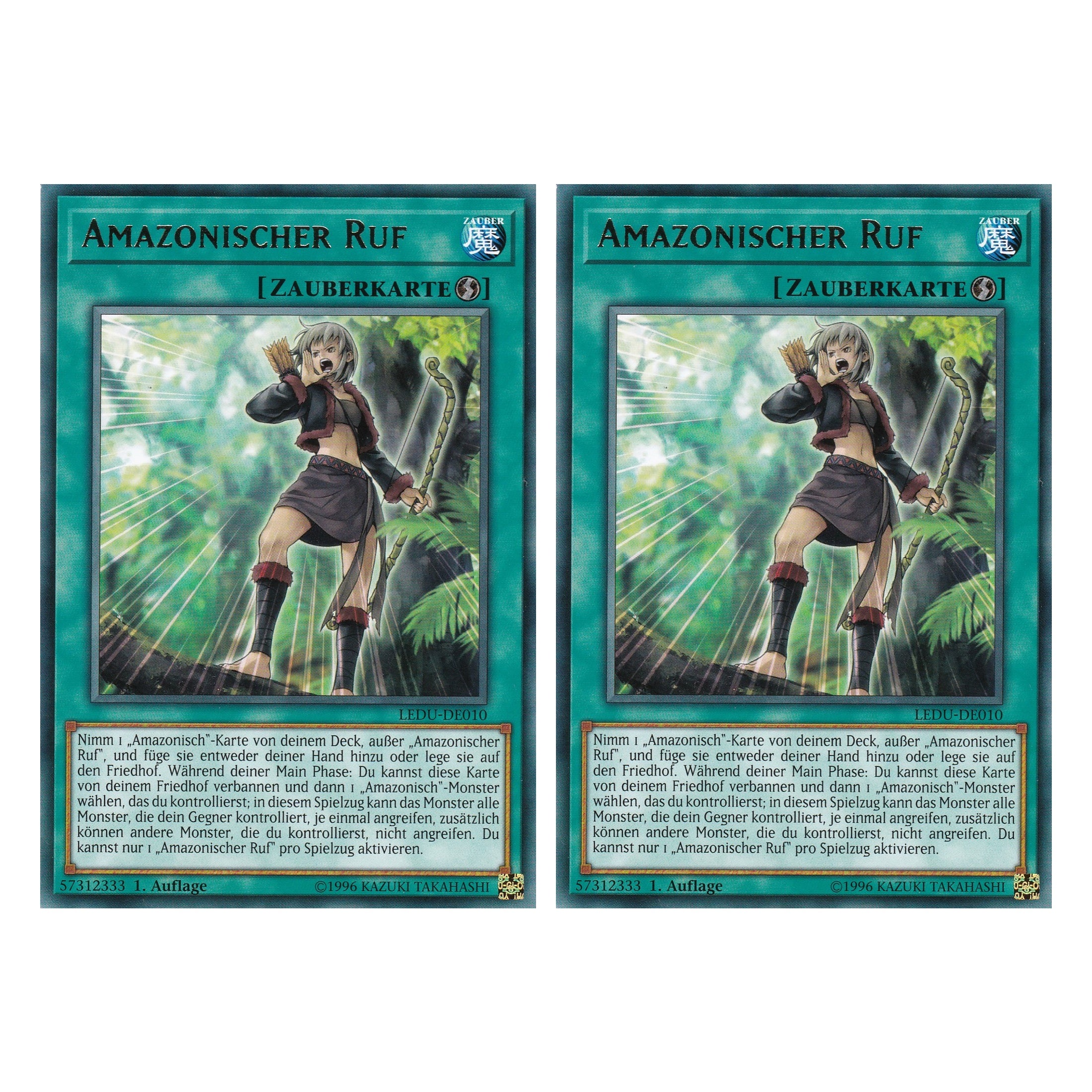 Amazonischer Ruf - LEDU-DE010 - Rare - Deutsch - 1. Auflage - Legendary Duelists - Duo Set (2 Stück) - Yugioh