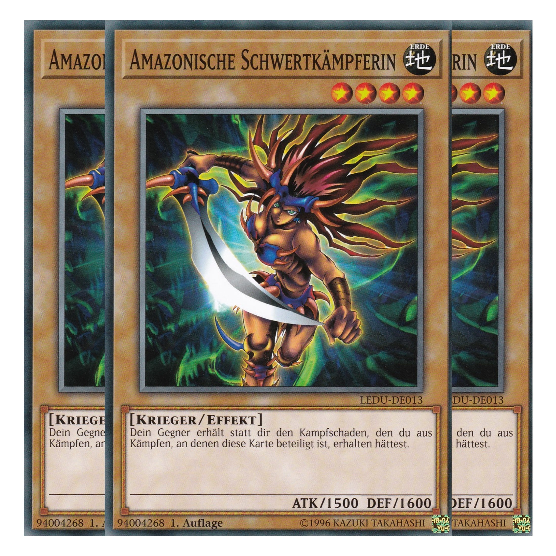 Amazonische Schwertkämpferin - LEDU-DE013 - Common - Deutsch - 1. Auflage - Legendary Duelists - Playset (3 Kopien)