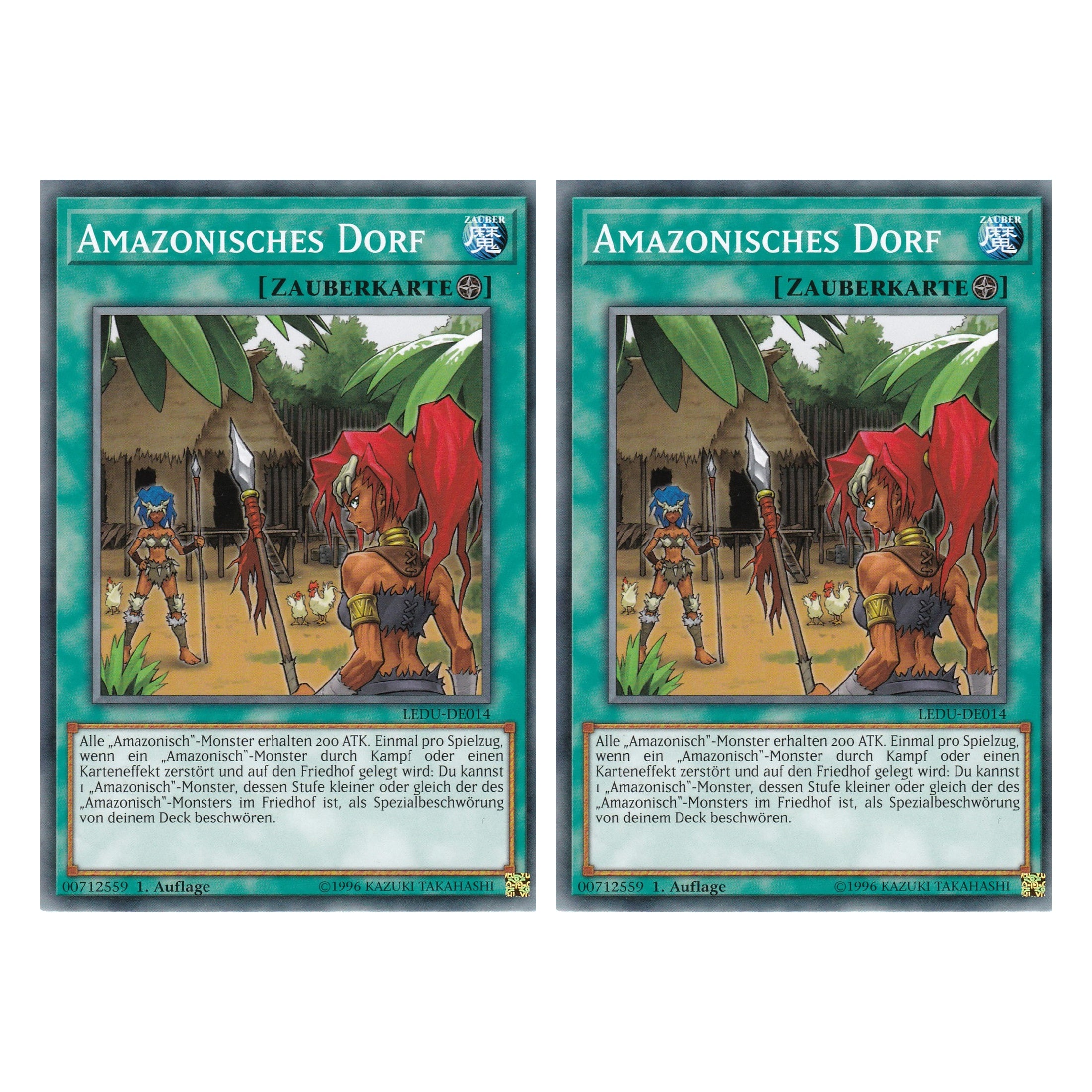 Amazonisches Dorf - LEDU-DE014 - Common - Deutsch - 1. Auflage - Legendary Duelists - Duo Set (2 Stück) - Yugioh