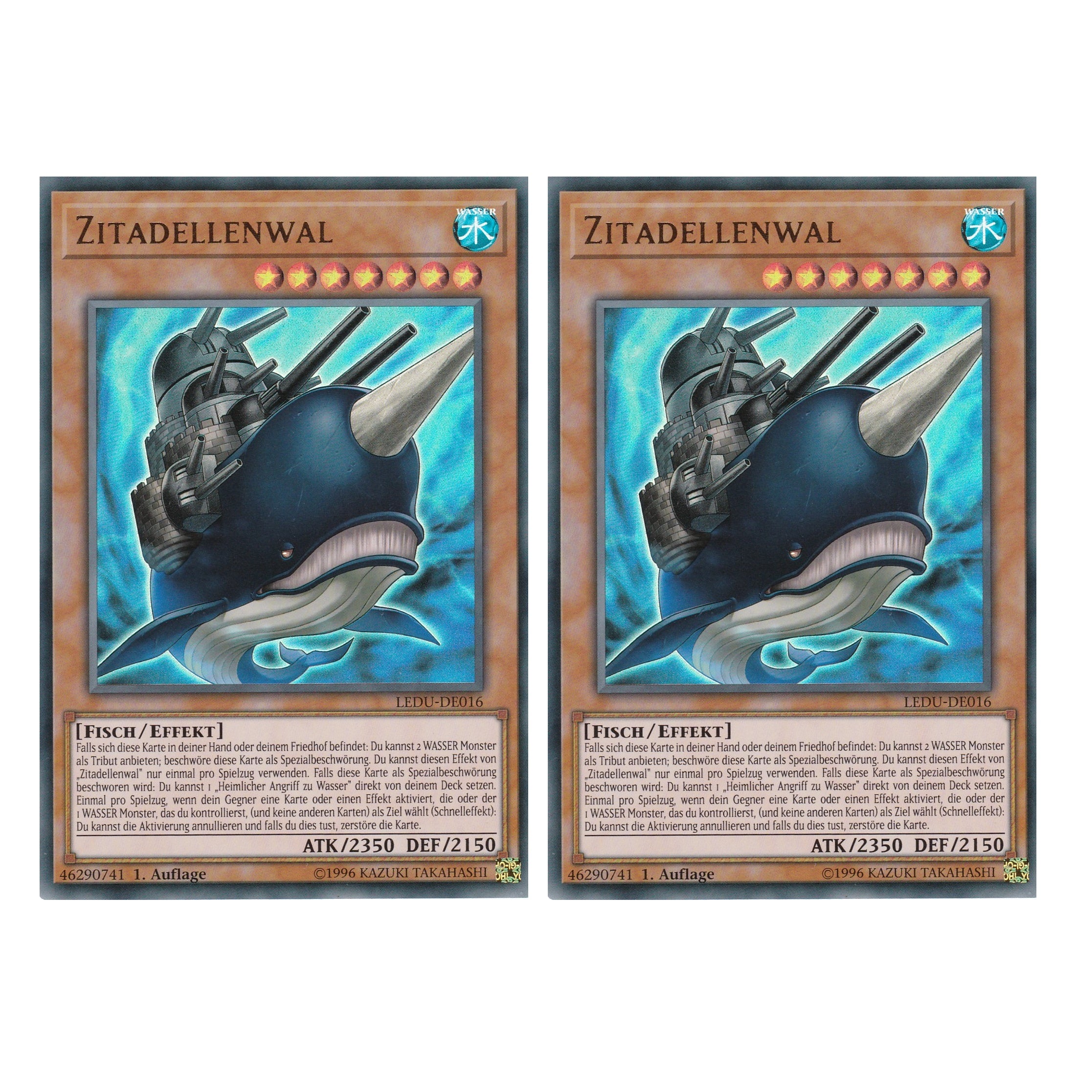 Zitadellenwal - LEDU-DE016 - Ultra Rare - Deutsch - 1. Auflage - Legendary Duelists - Duo Set (2 Stück) - Yugioh