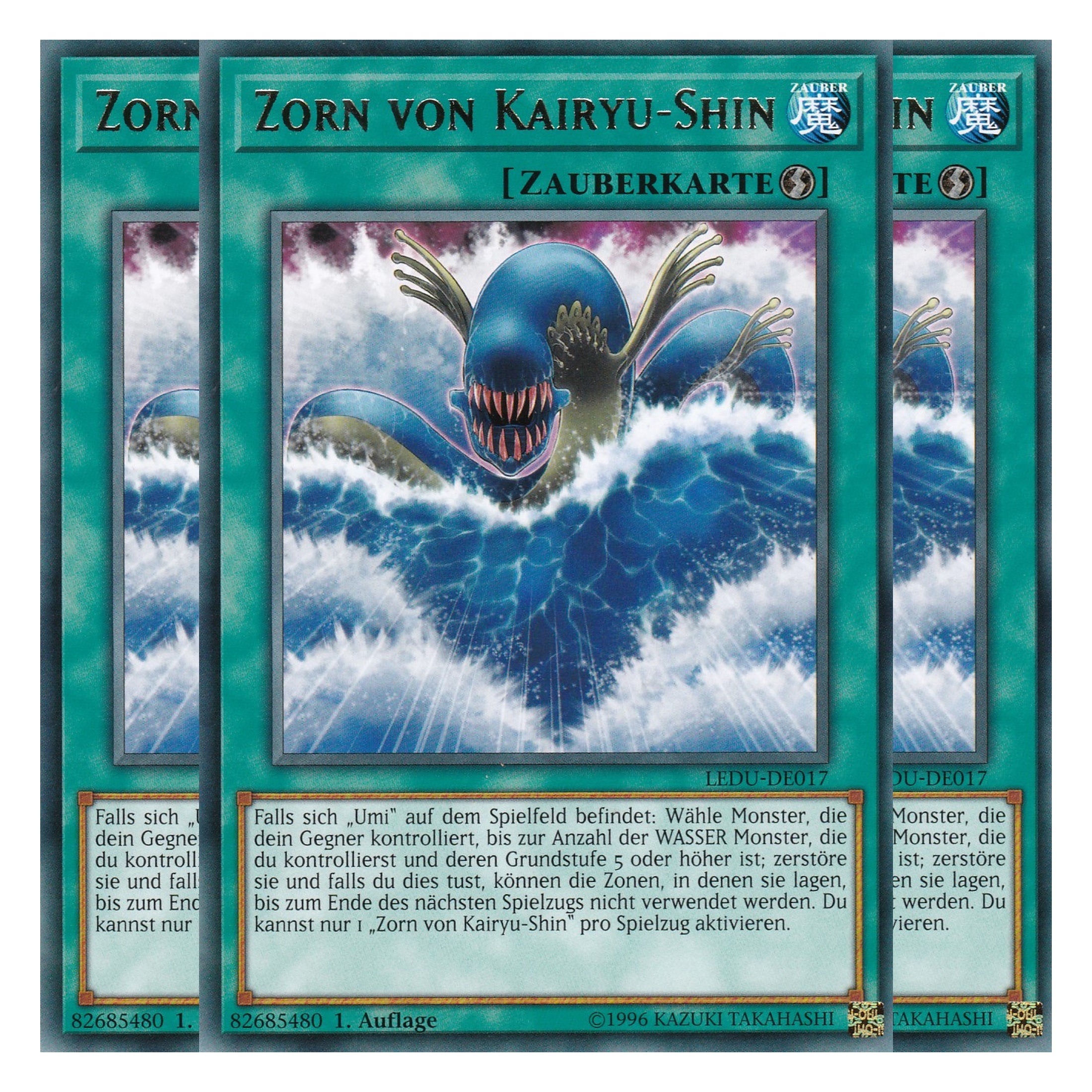 Zorn von Kairyu-Shin - LEDU-DE017 - Rare - Deutsch - 1. Auflage - Legendary Duelists - Playset (3 Kopien)