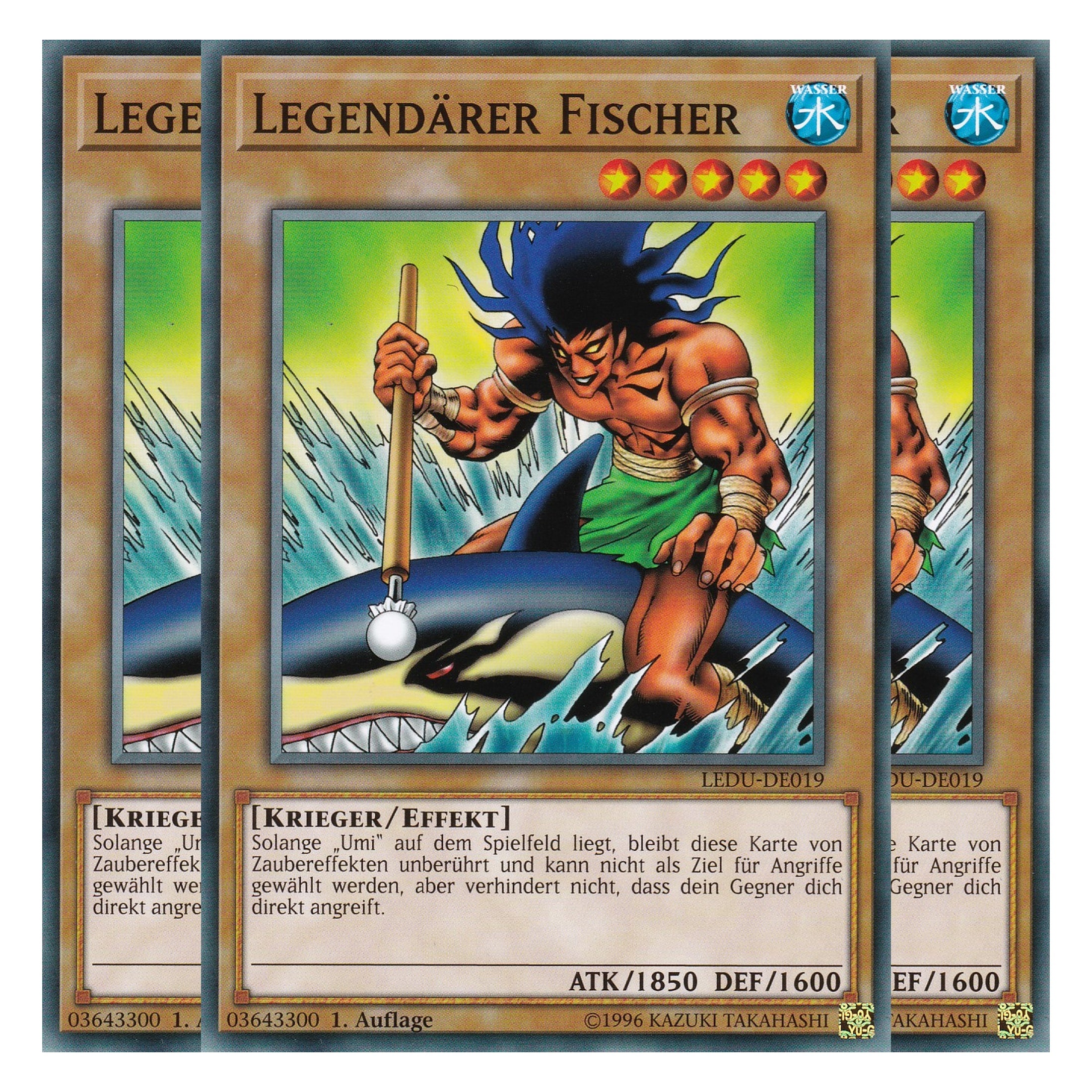 Legendärer Fischer - LEDU-DE019 - Common - Deutsch - 1. Auflage - Legendary Duelists - Playset (3 Kopien)