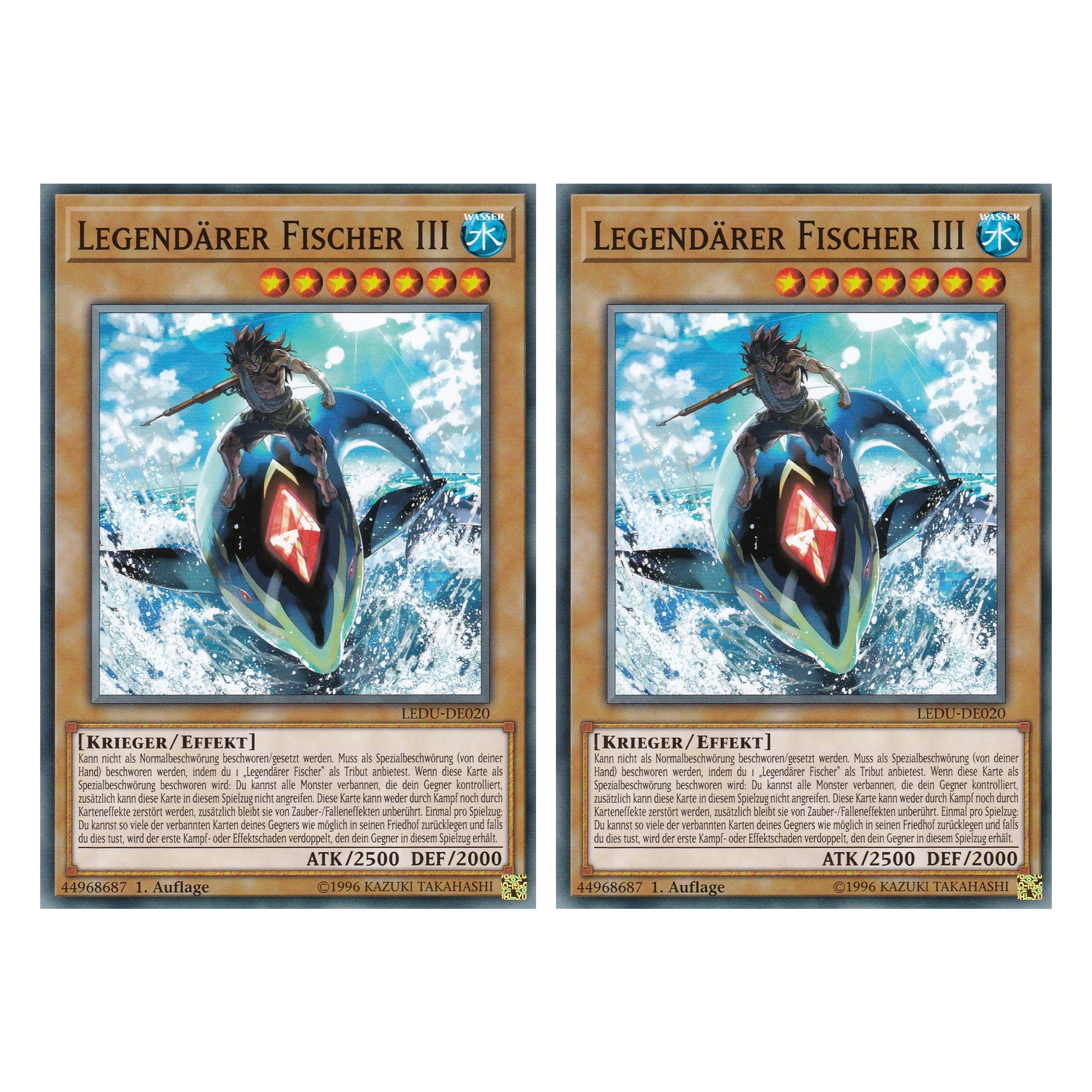Legendärer Fischer III - LEDU-DE020 - Common - Deutsch - 1. Auflage - Legendary Duelists - Duo Set (2 Stück) - Yugioh
