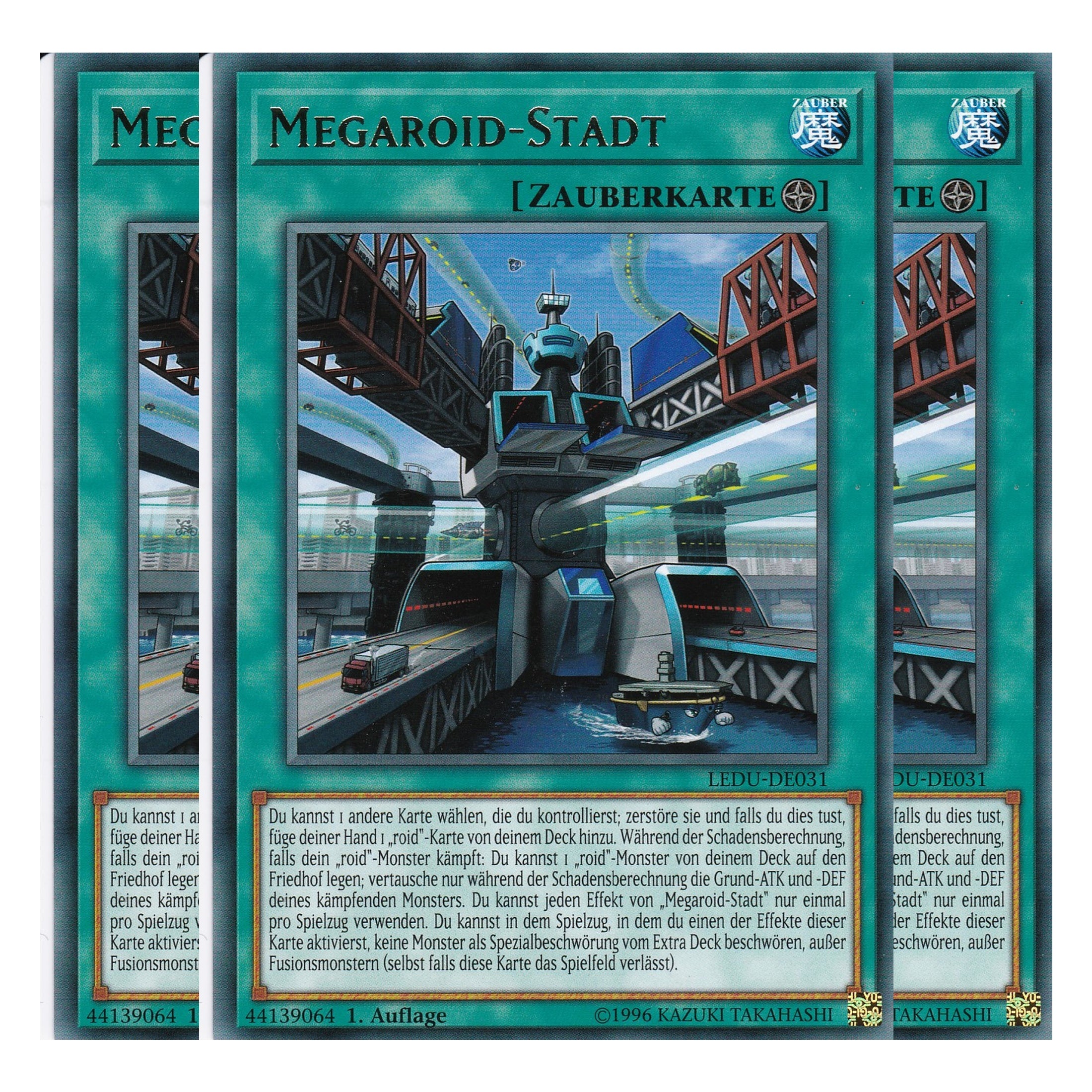 Megaroid-Stadt - LEDU-DE031 - Rare - Deutsch - 1. Auflage - Legendary Duelists - Playset (3 Kopien)