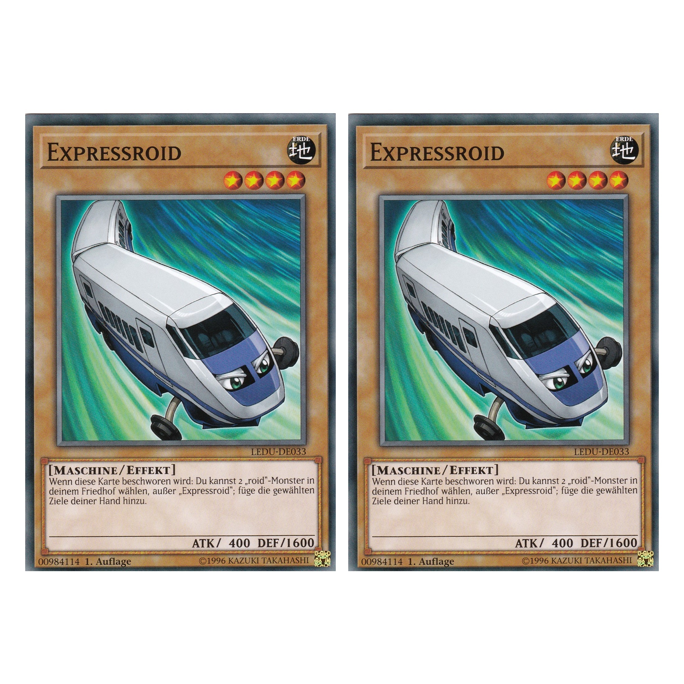 Expressroid - LEDU-DE033 - Common - Deutsch - 1. Auflage - Legendary Duelists - Duo Set (2 Stück) - Yugioh