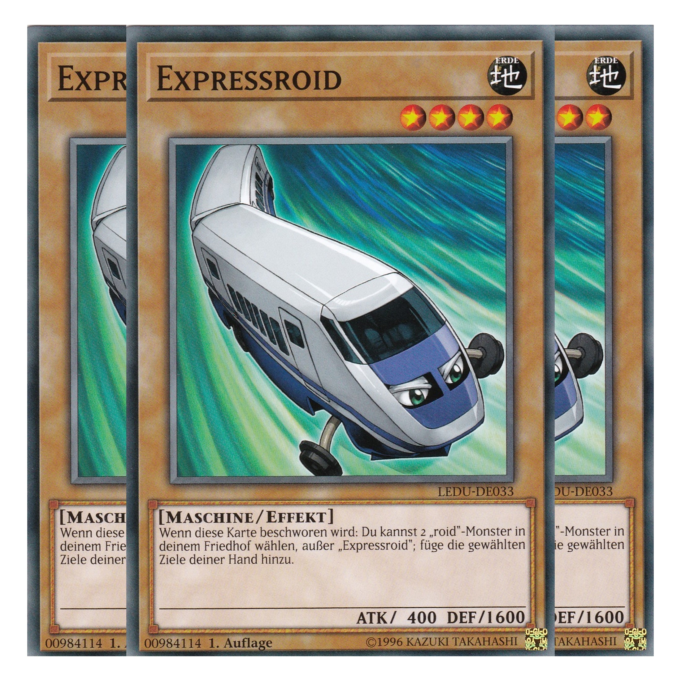 Expressroid - LEDU-DE033 - Common - Deutsch - 1. Auflage - Legendary Duelists - Playset (3 Kopien)