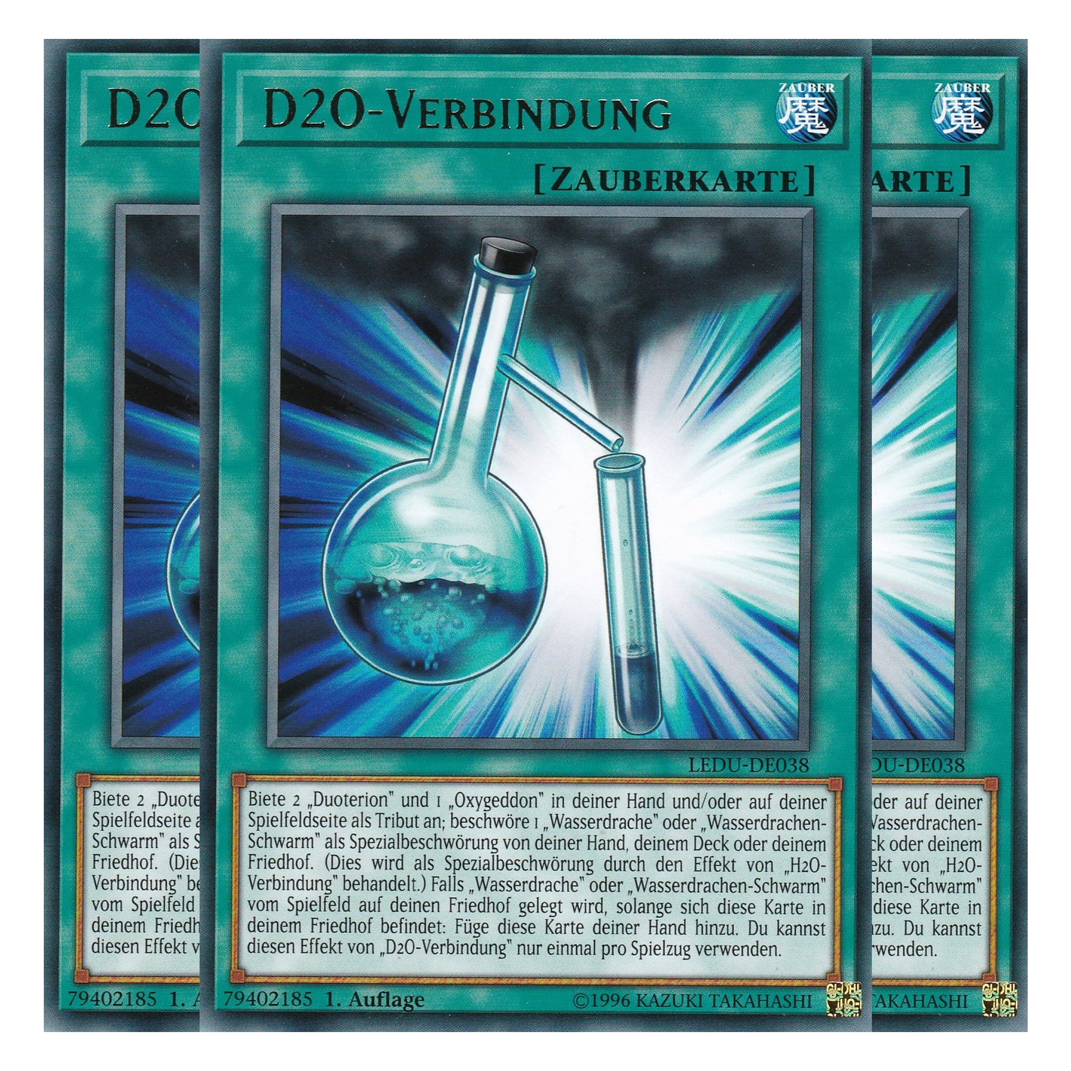 D2O-Verbindung - LEDU-DE038 - Rare - Deutsch - 1. Auflage - Legendary Duelists - Playset (3 Kopien)