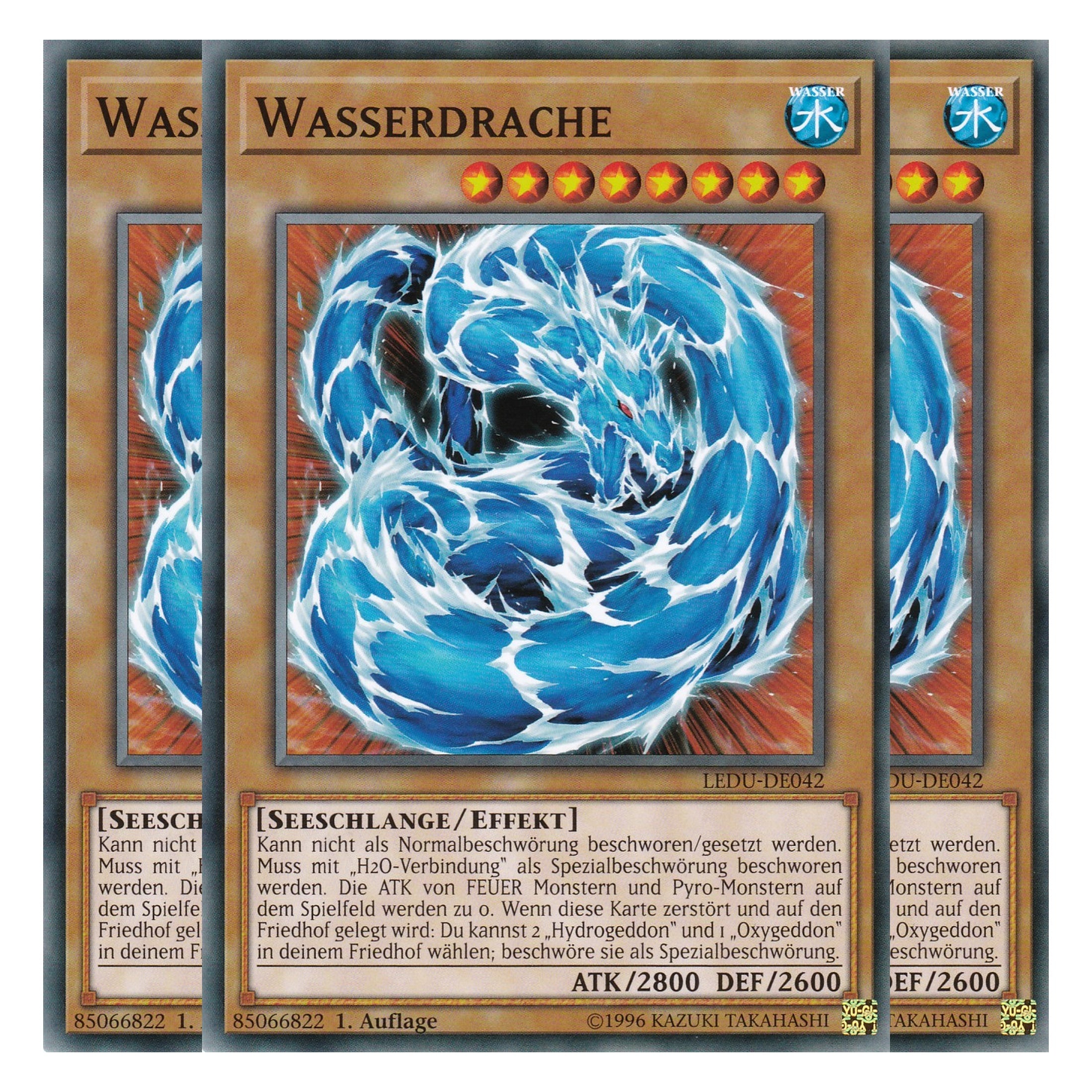 Wasserdrache - LEDU-DE042 - Common - Deutsch - 1. Auflage - Legendary Duelists - Playset (3 Kopien)