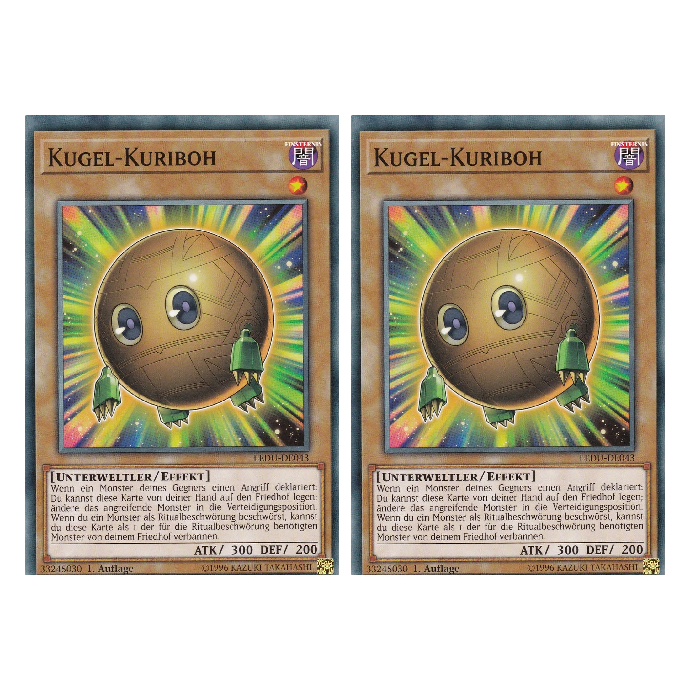 Kugel-Kuriboh - LEDU-DE043 - Common - Deutsch - 1. Auflage - Legendary Duelists - Duo Set (2 Stück) - Yugioh