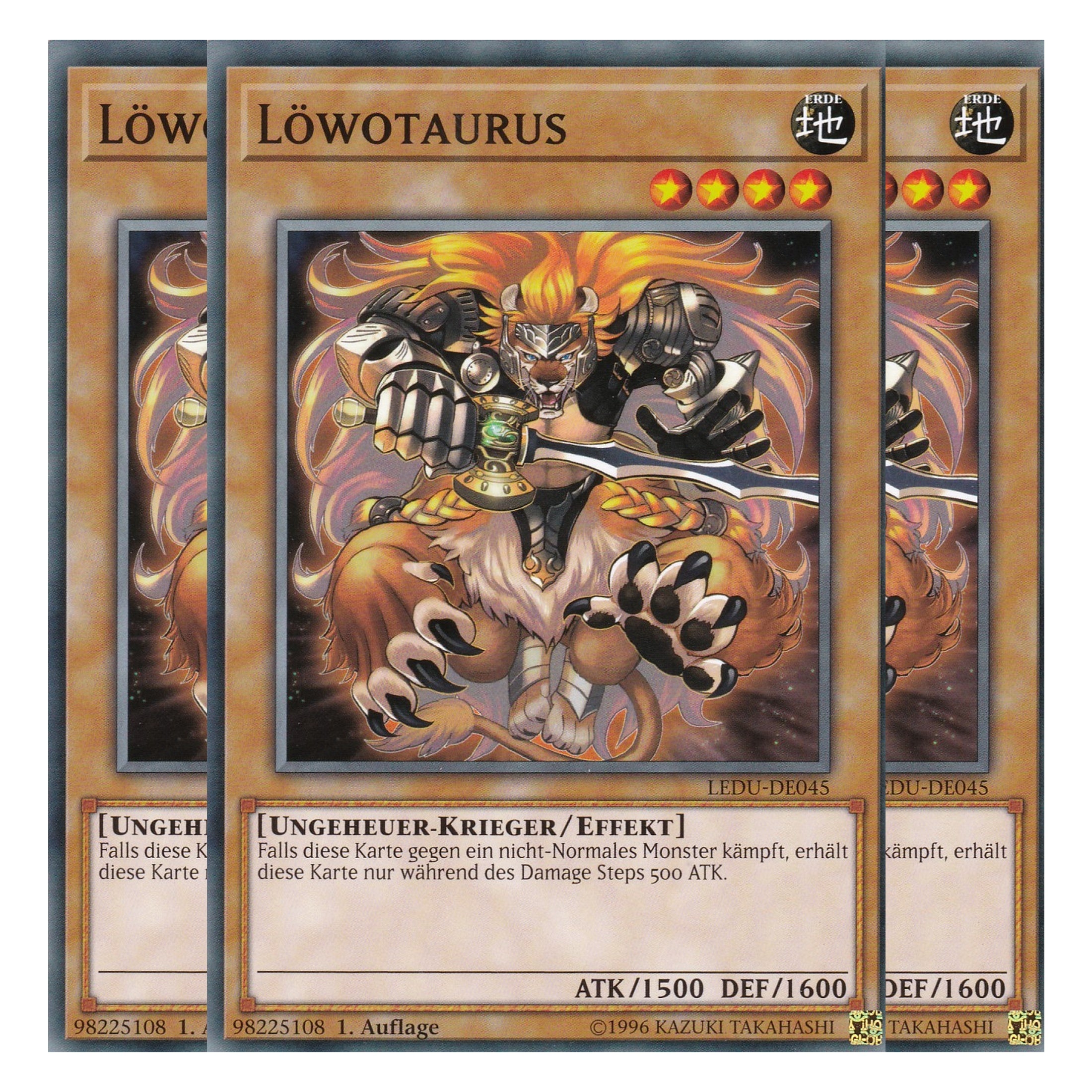 Löwotaurus - LEDU-DE045 - Common - Deutsch - 1. Auflage - Legendary Duelists - Playset (3 Kopien)