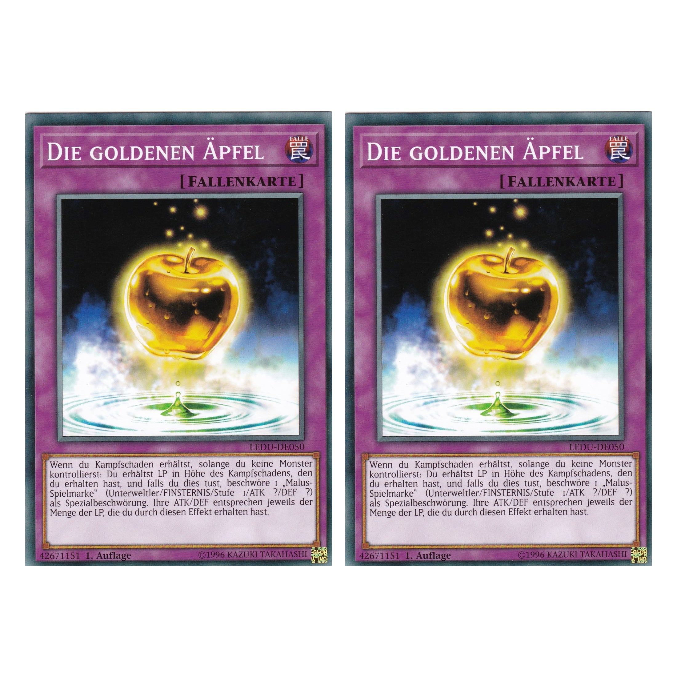 Die goldenen Äpfel - LEDU-DE050 - Common - Deutsch - 1. Auflage - Legendary Duelists - Duo Set (2 Stück) - Yugioh
