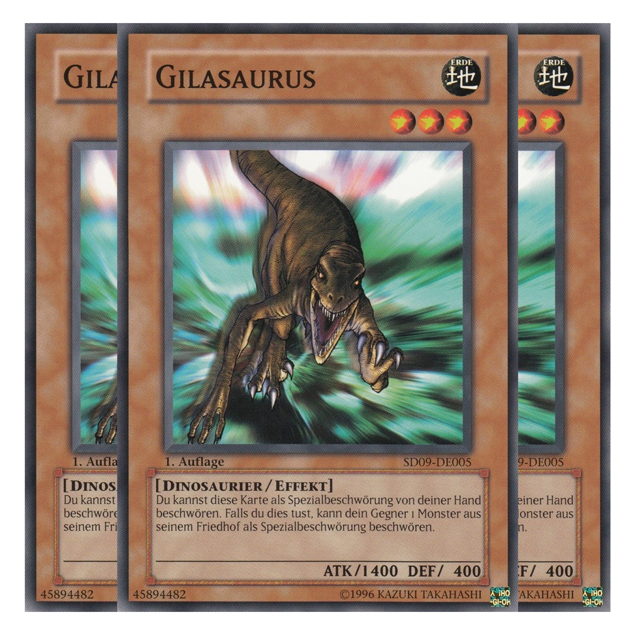 Gilasaurus - SD09-DE005 - Common - Deutsch - 1. Auflage - Structure Deck: Dinosaur's Rage - Playset (3 Kopien)