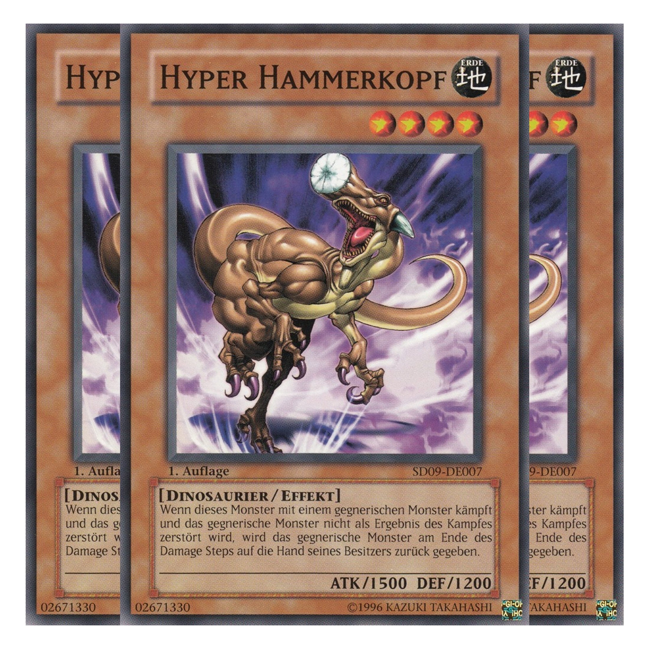 Hyper Hammerkopf - SD09-DE007 - Common - Deutsch - 1. Auflage - Structure Deck: Dinosaur's Rage - Playset (3 Kopien)