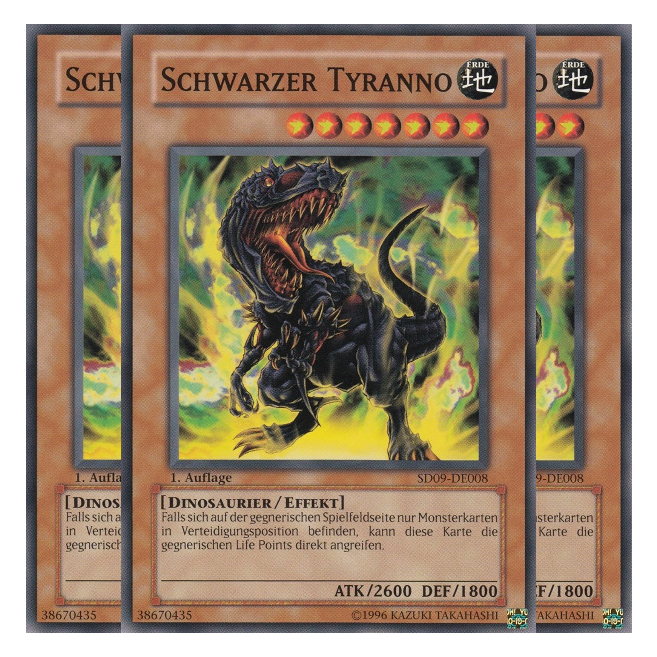 Schwarzer Tyranno - SD09-DE008 - Common - Deutsch - 1. Auflage - Structure Deck: Dinosaur's Rage - Playset (3 Kopien)