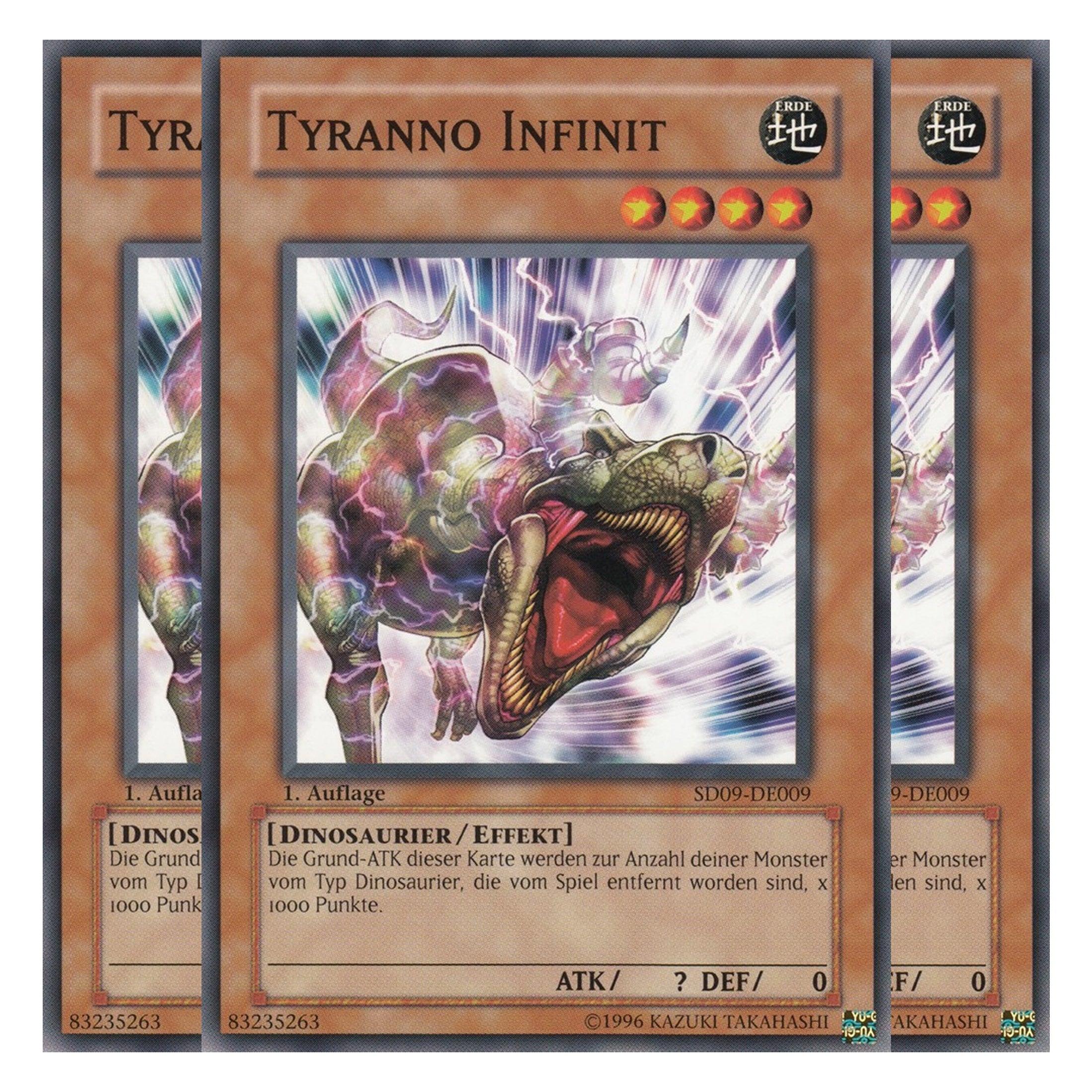Tyranno Infinit - SD09-DE009 - Common - Deutsch - 1. Auflage - Structure Deck: Dinosaur's Rage - Playset (3 Kopien)