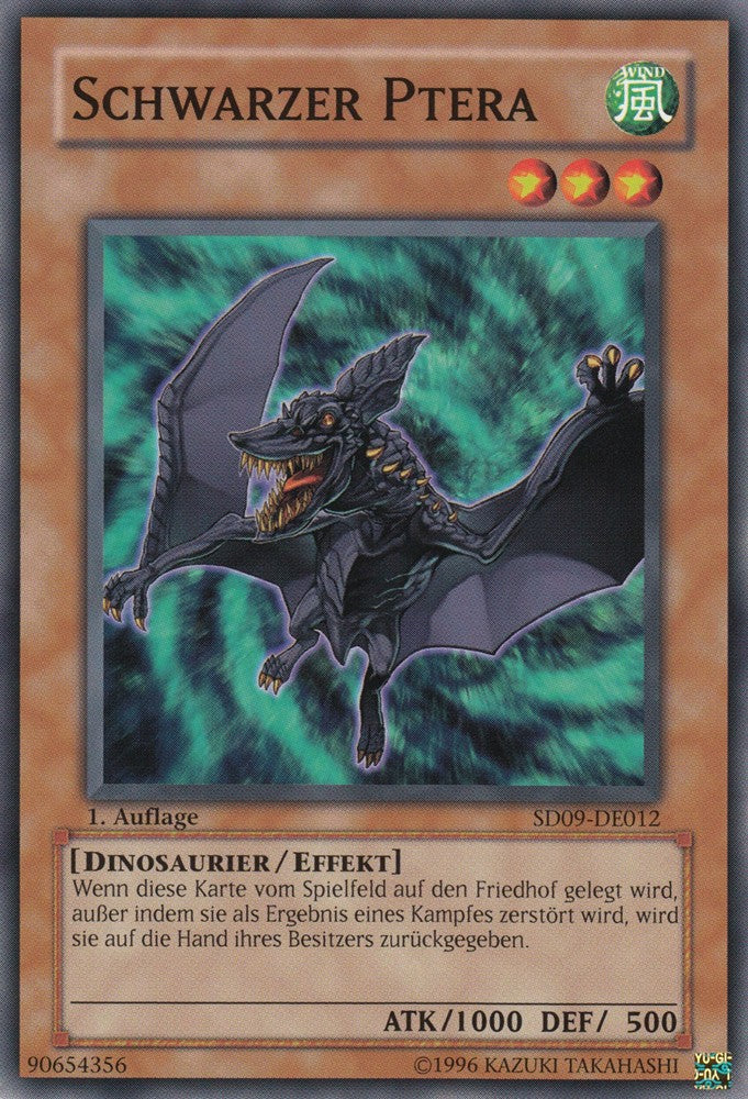 Schwarzer Ptera - SD09-DE012 - Common - Deutsch - 1. Auflage - Structure Deck: Dinosaur's Rage - Yugioh