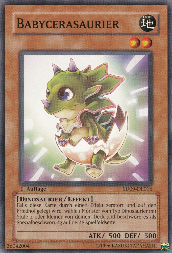 Babycerasaurier - SD09-DE016 - Common - Deutsch - 1. Auflage - Structure Deck: Dinosaur's Rage - Yugioh