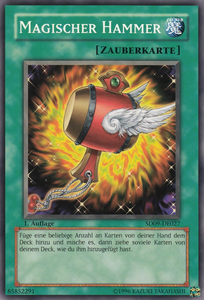 Magischer Hammer - SD09-DE027 - Common - Deutsch - 1. Auflage - Structure Deck: Dinosaur's Rage - Yugioh