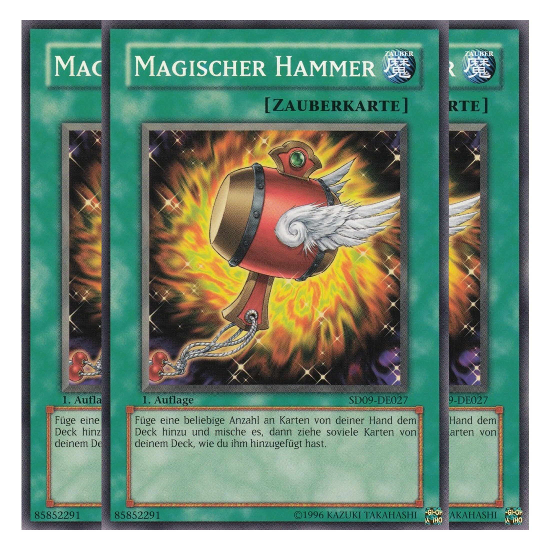 Magischer Hammer - SD09-DE027 - Common - Deutsch - 1. Auflage - Structure Deck: Dinosaur's Rage - Playset (3 Kopien)