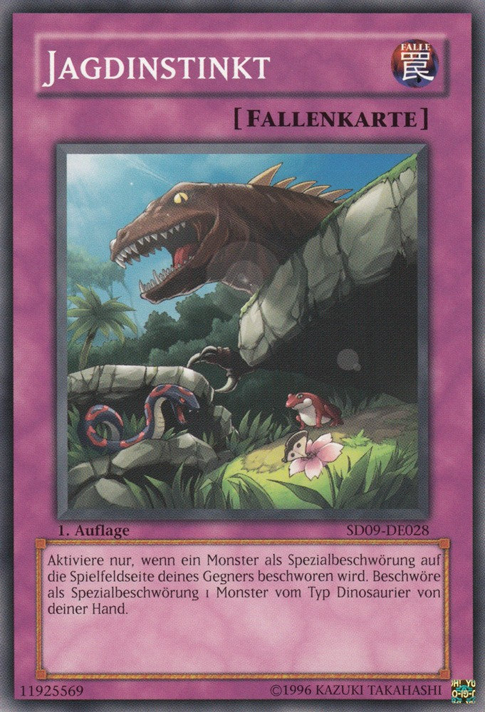 Jagdinstinkt - SD09-DE028 - Common - Deutsch - 1. Auflage - Structure Deck: Dinosaur's Rage - Yugioh