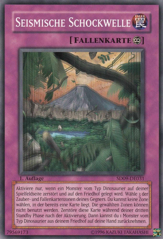 Seismische Schockwelle - SD09-DE031 - Common - Deutsch - 1. Auflage - Structure Deck: Dinosaur's Rage - Yugioh