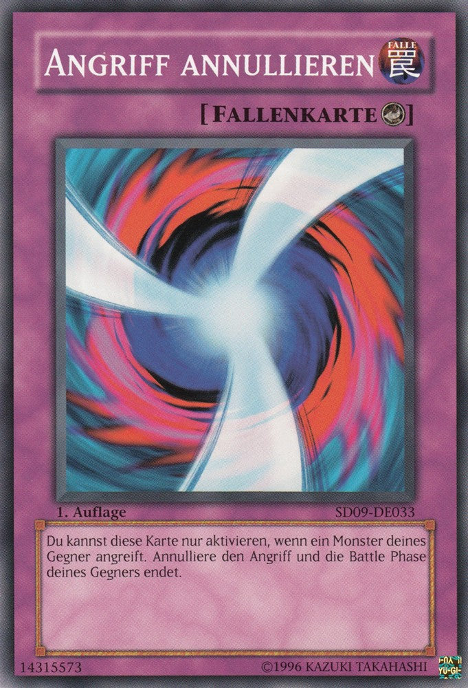 Angriff annullieren - SD09-DE033 - Common - Deutsch - 1. Auflage - Structure Deck: Dinosaur's Rage - Yugioh