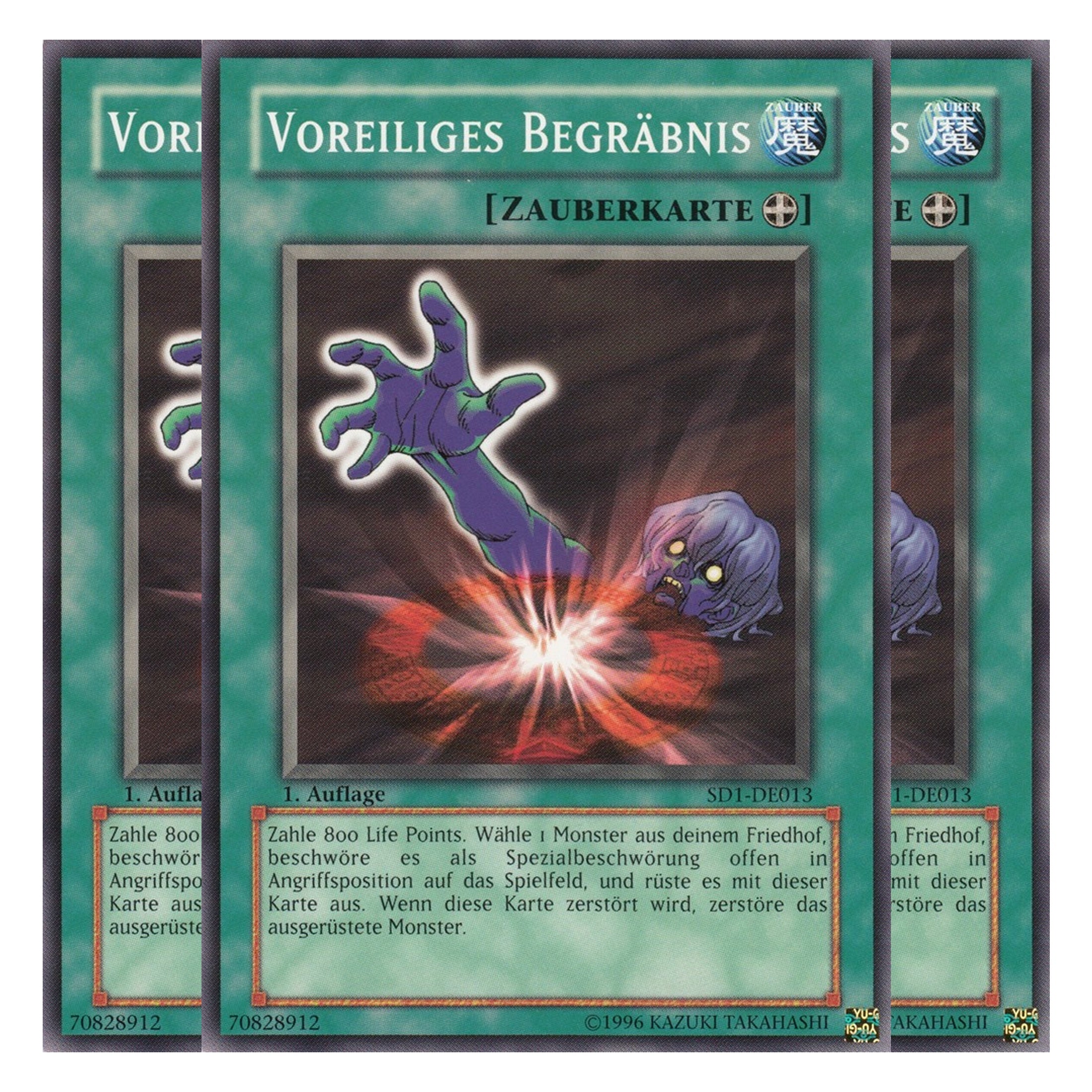 Voreiliges Begräbnis - SD1-DE013 - Common - Deutsch - 1. Auflage - Structure Deck: Dragon's Roar - Playset (3 Kopien)