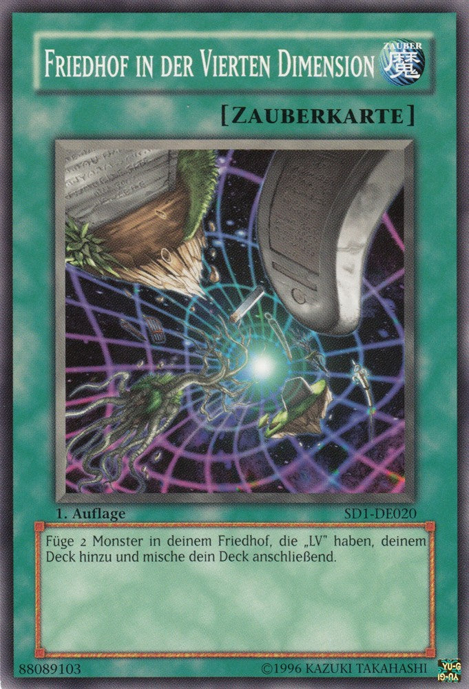Friedhof in der Vierten Dimension - SD1-DE020 - Common - Deutsch - 1. Auflage - Structure Deck: Dragon's Roar - Yugioh