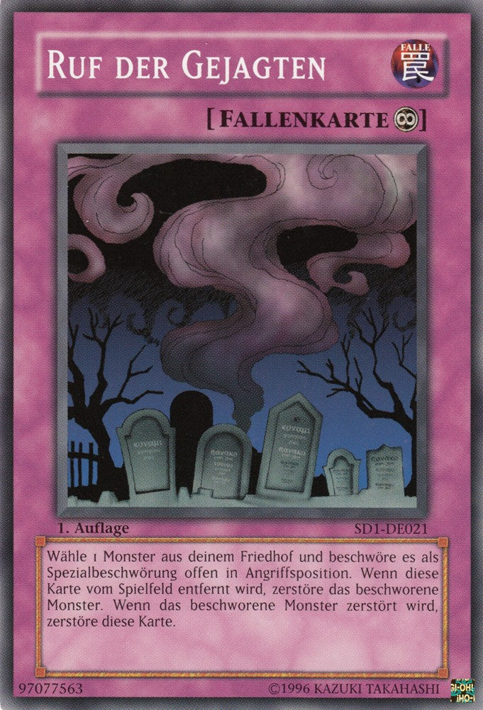 Ruf der Gejagten - SD1-DE021 - Common - Deutsch - 1. Auflage - Structure Deck: Dragon's Roar - Yugioh