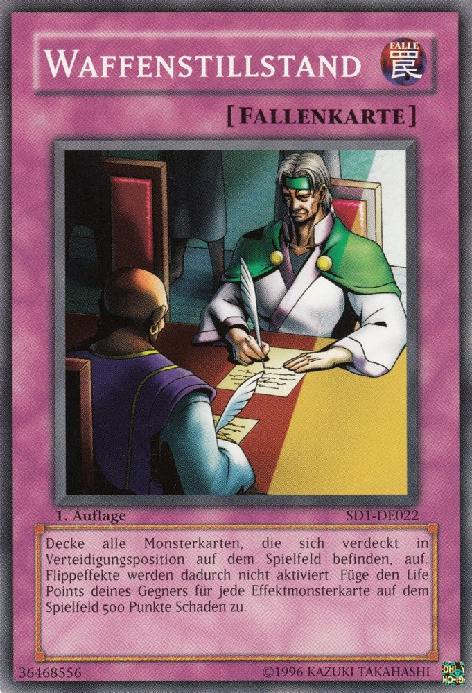 Waffenstillstand - SD1-DE022 - Common - Deutsch - 1. Auflage - Structure Deck: Dragon's Roar - Yugioh
